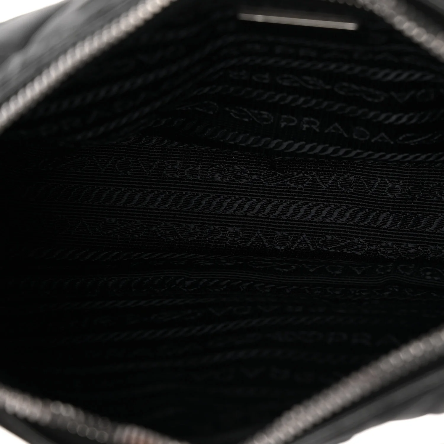 Nylon Tessuto Impuntu Quilted Crossbody Bag Black - Top Club