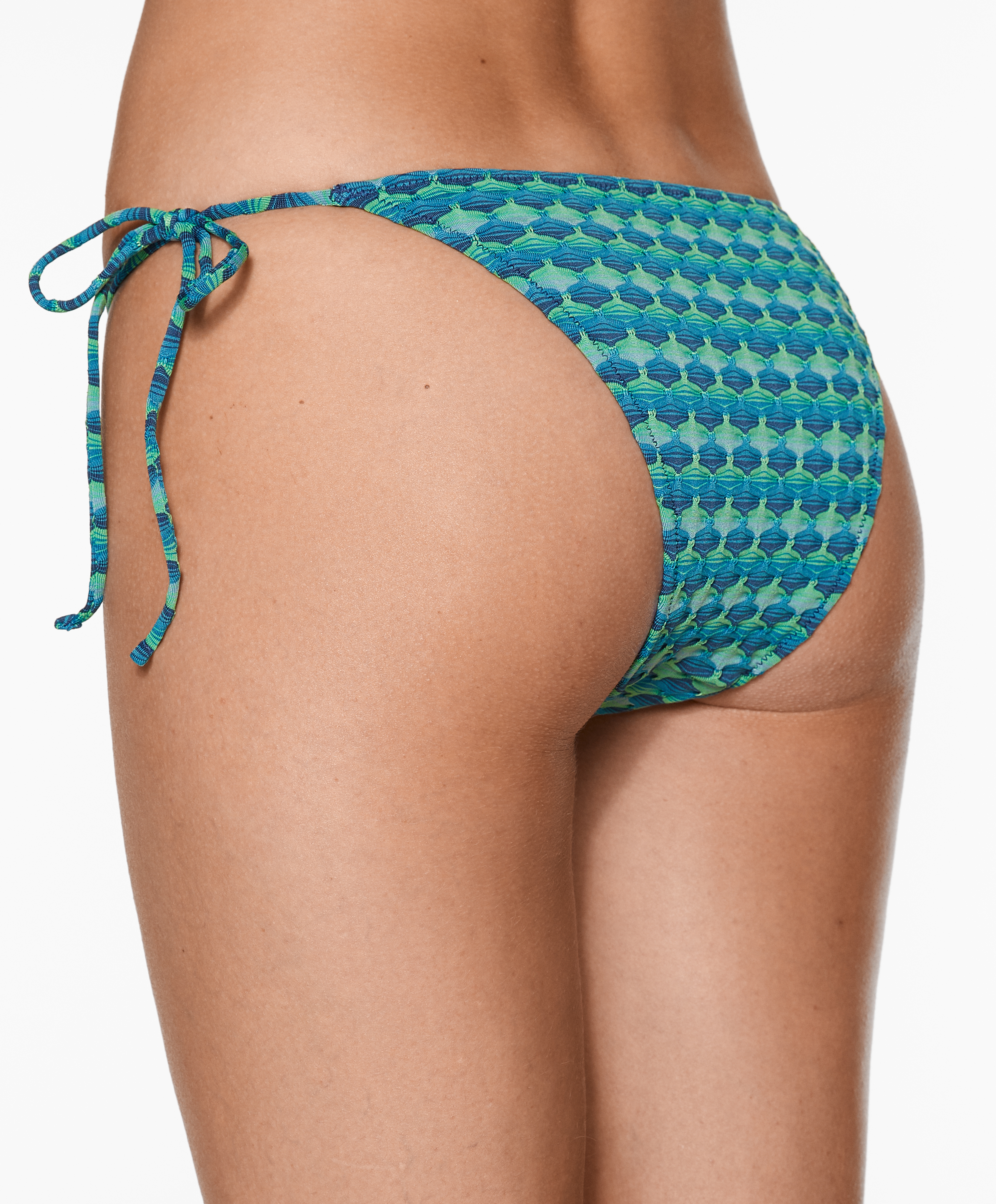 OYSHO Medium-coverage jacquard tie bikini briefs