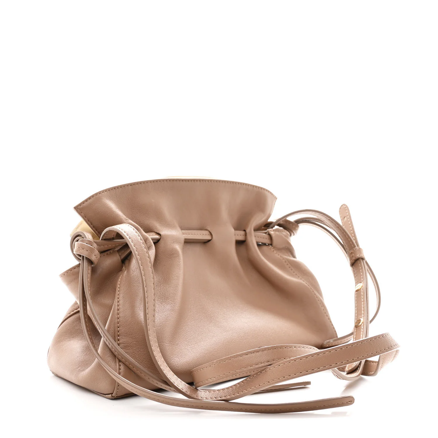 Lambskin Mini Protea Bag Biscotto - Top Club