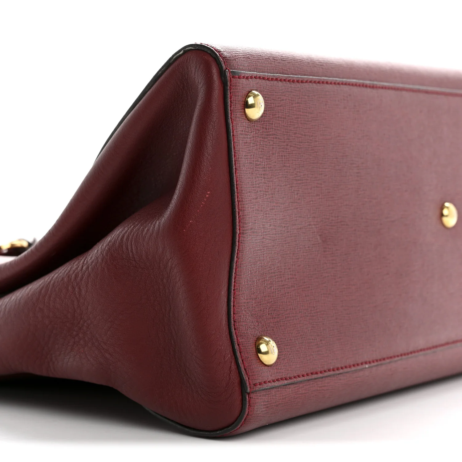 Vitello Elite Regular 2Jours Tote Rosso Scuro Ciliegia - Top Club
