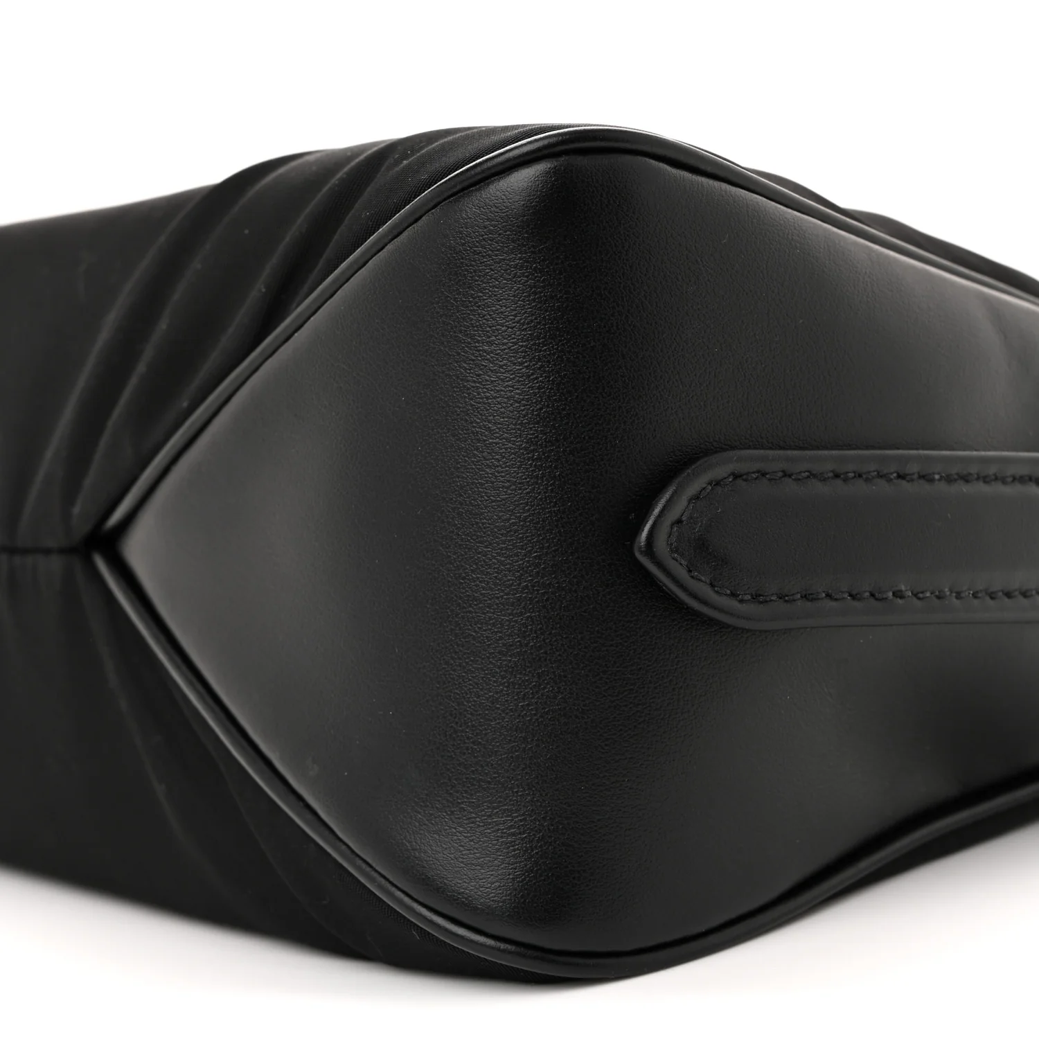 Re-Nylon Vitello Large Aimee Shoulder Bag Black - Top Club