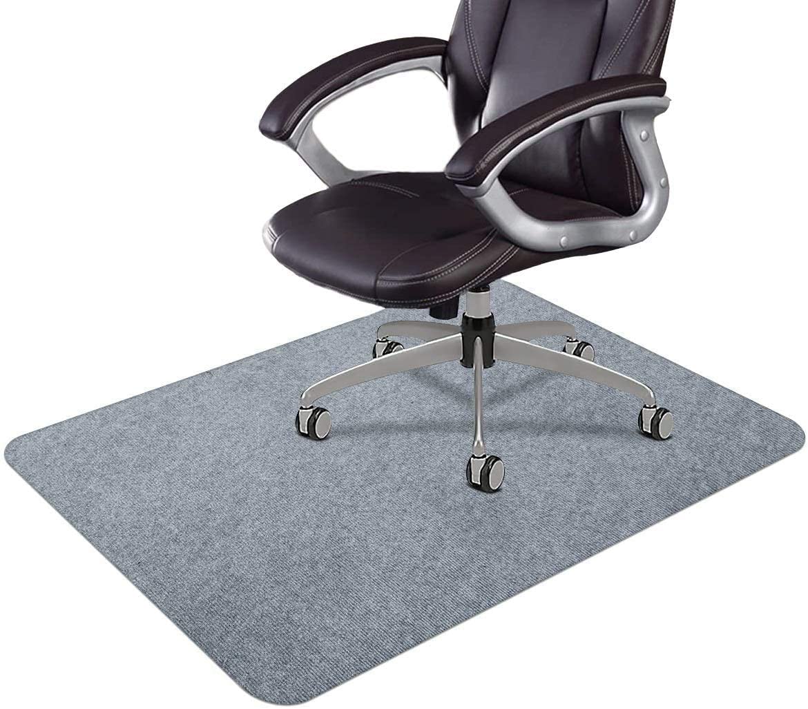 Floor Comprehensive Protection PVC Self Adhesive Anti-Slip Polyester Floor Rug Striped Washable Floor Rugs Chair Mat for Home Office