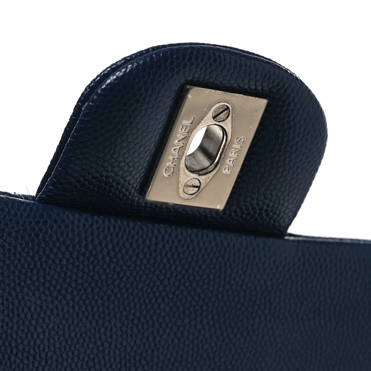 Caviar Quilted Medium Double Flap Navy - Top Club