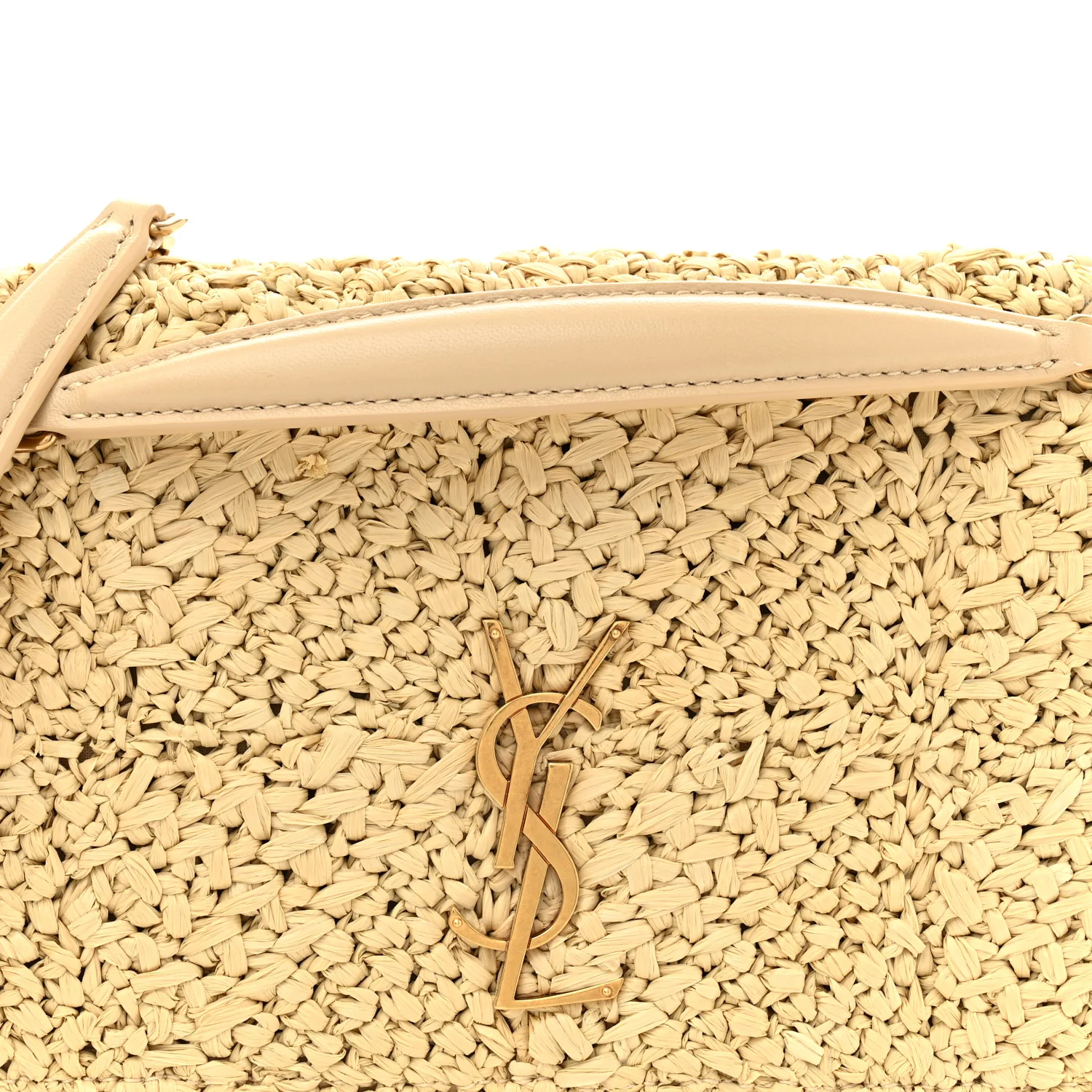 Raffia Monogram Medium Jamie Natural Avorio - Top Club