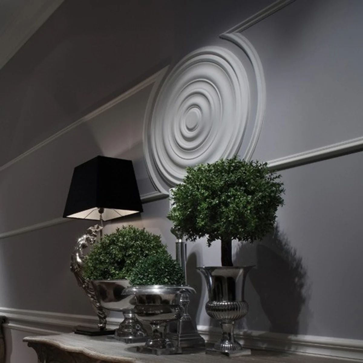 Stucco rosette 74.5 x 74.5 cm Ceiling stucco Ceiling rosette Stucco rosette Wall rosette Baroque Jugendstil