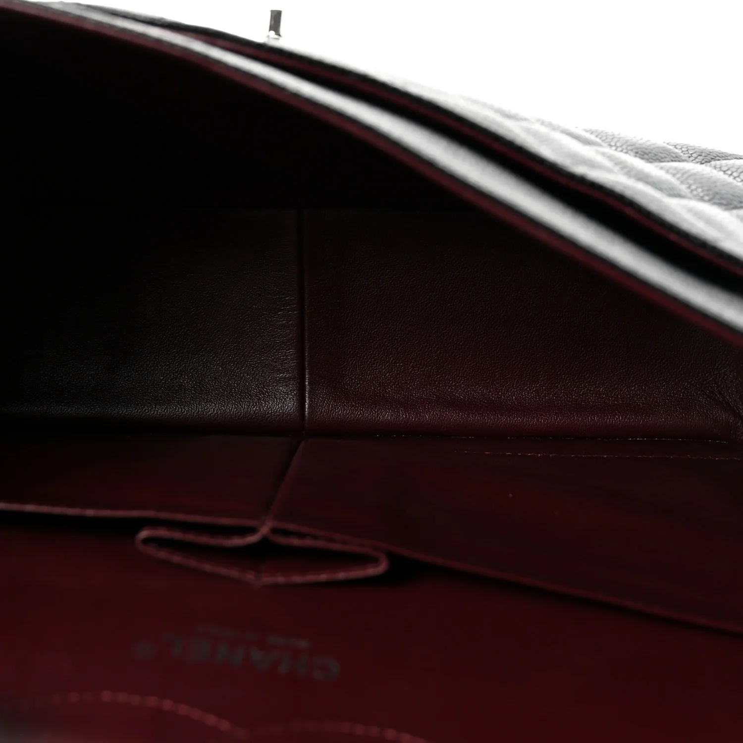 Caviar Quilted Jumbo Double Flap Black - Top Club