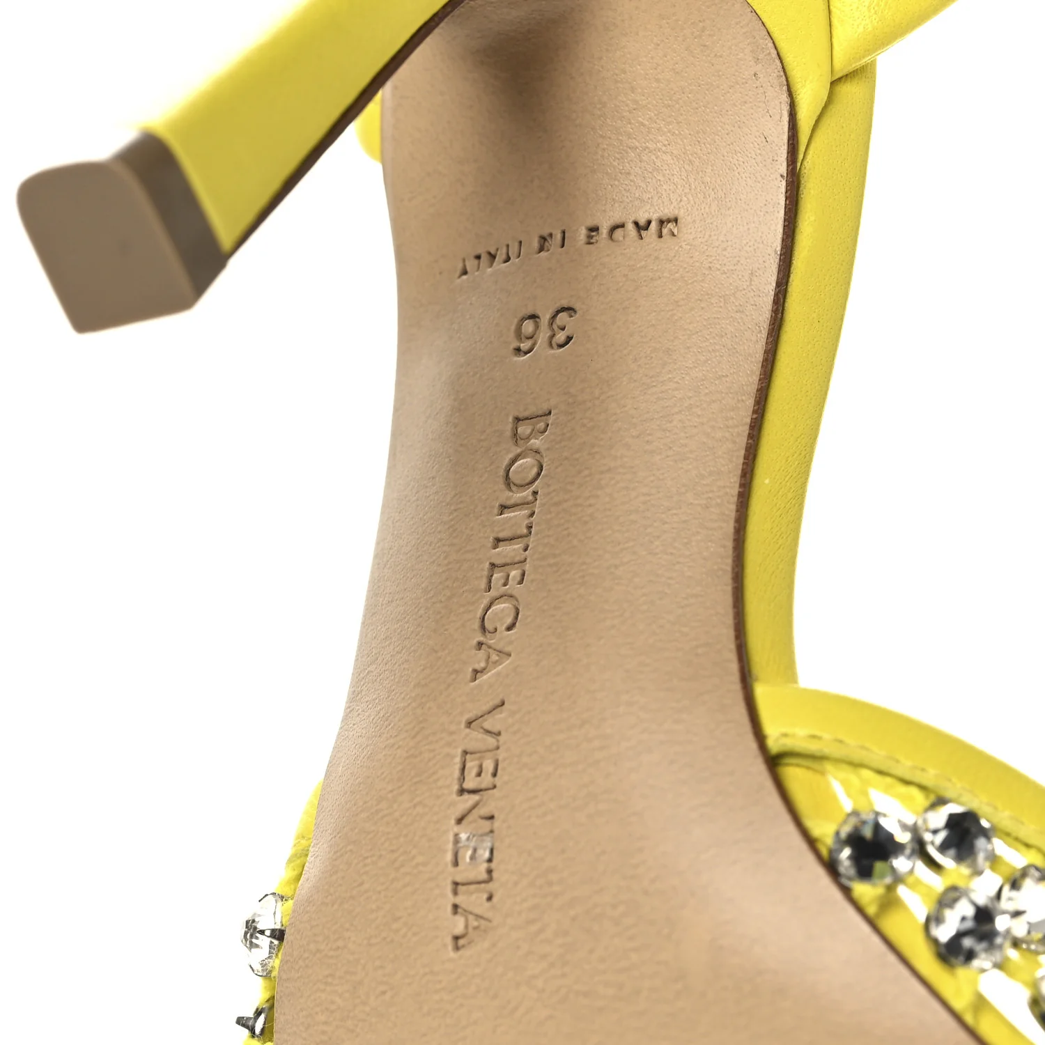Mesh Nappa Crystal Embellished Sparkle Stretch Ankle Tie Sandals 36 36 Light House - Top Club