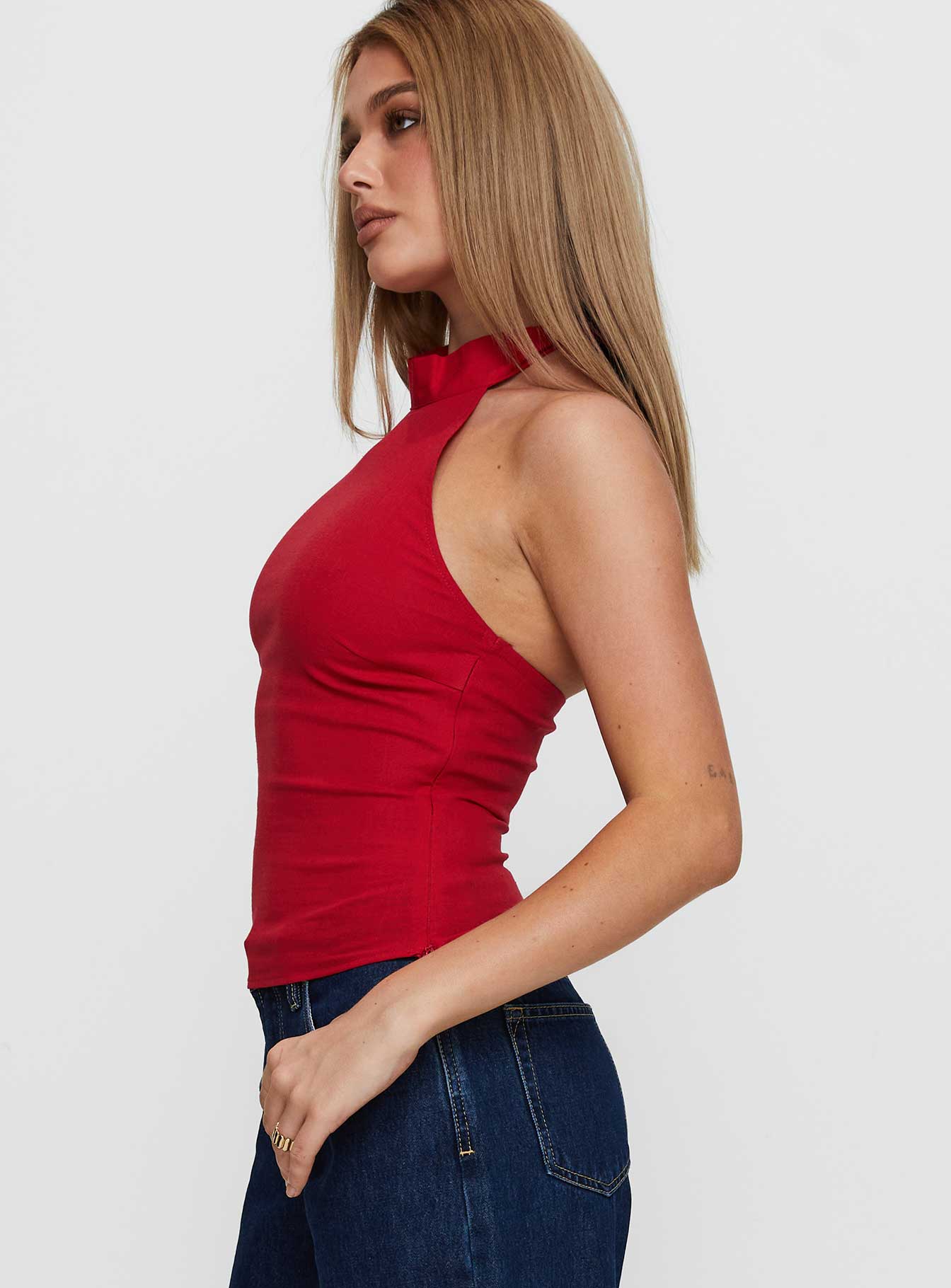 Merril Halter Top Red