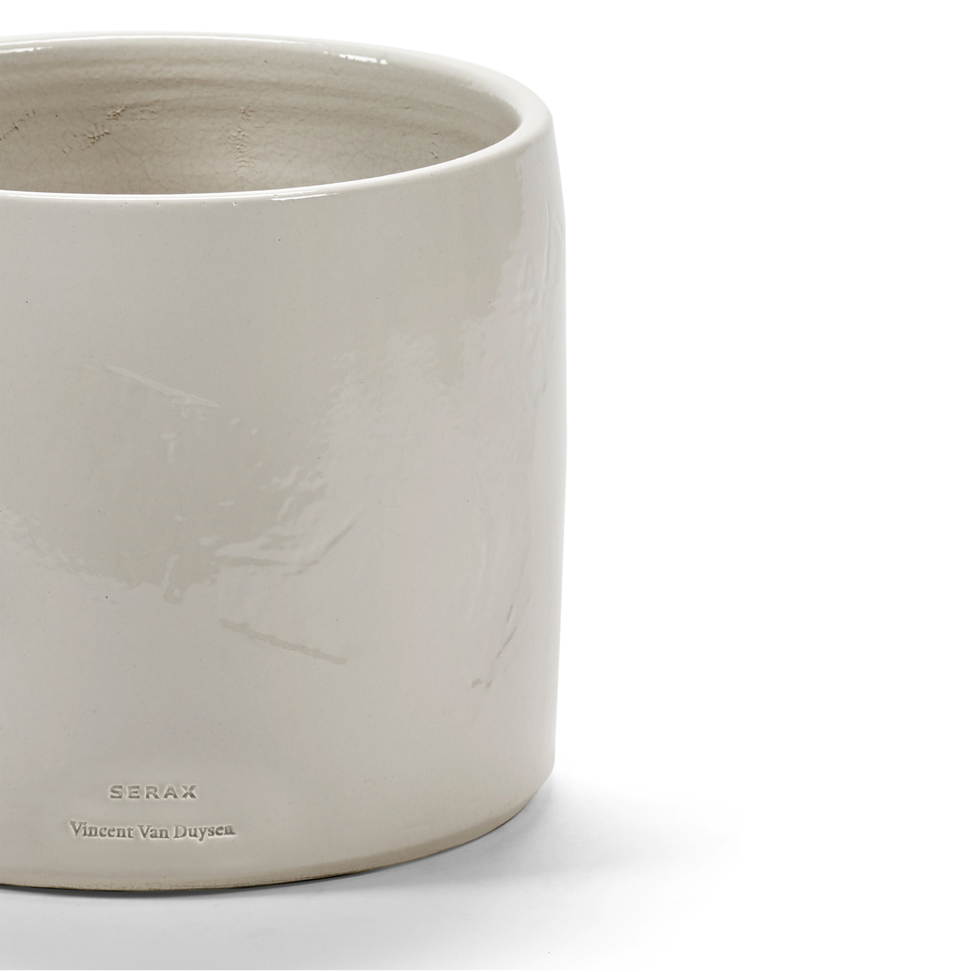 Bloempot Vaso 02 white H19