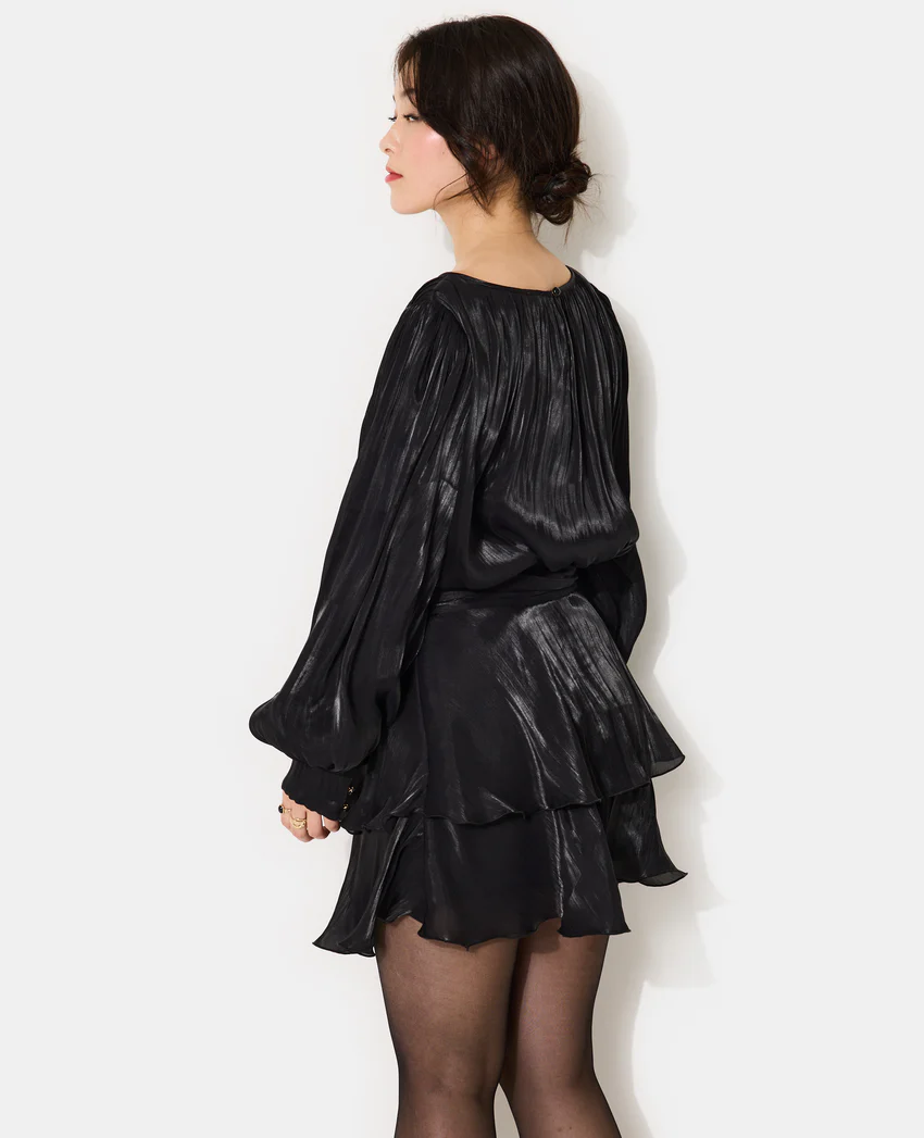 Pimkie Robe en tissu brillant avec effet drapé