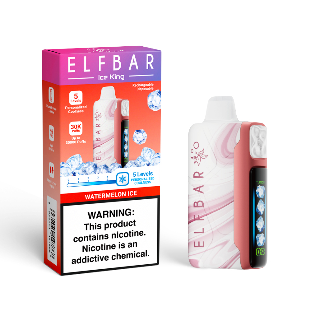 ELF BAR ICE KING 30K Rechargeable Disposable Vape (All Flavours)