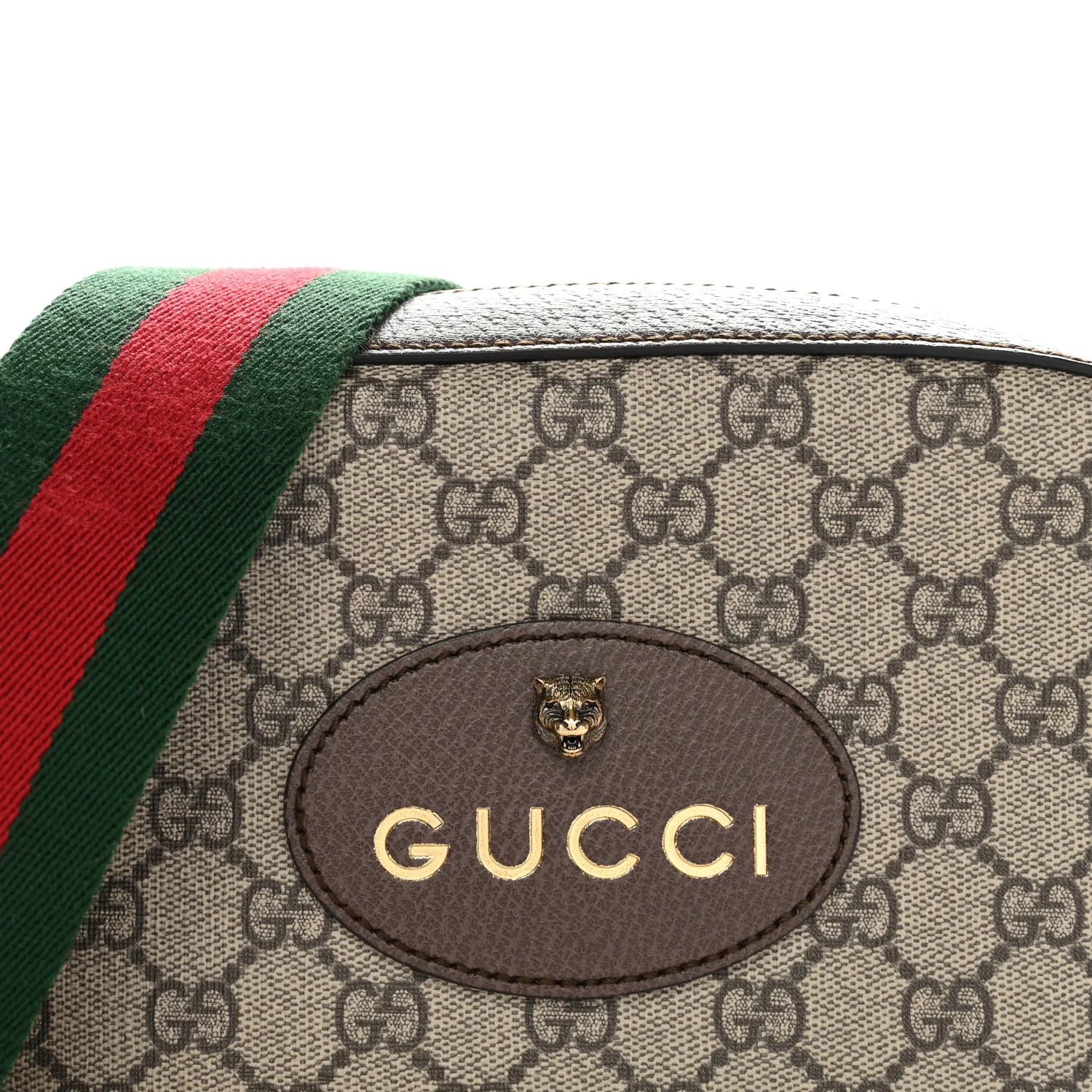 GG Supreme Monogram Web Neo Vintage Shoulder Bag Beige New Acero Crop - Top Club