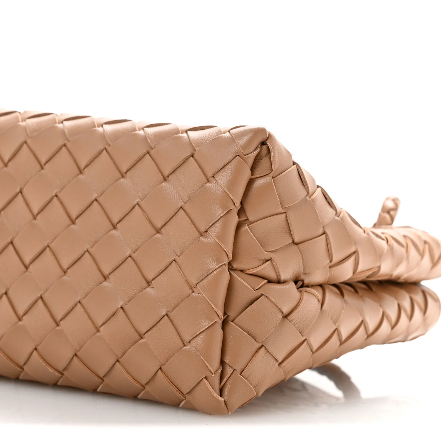 Nappa Intrecciato Small Andiamo Shoulder Bag Biscuit - Top Club