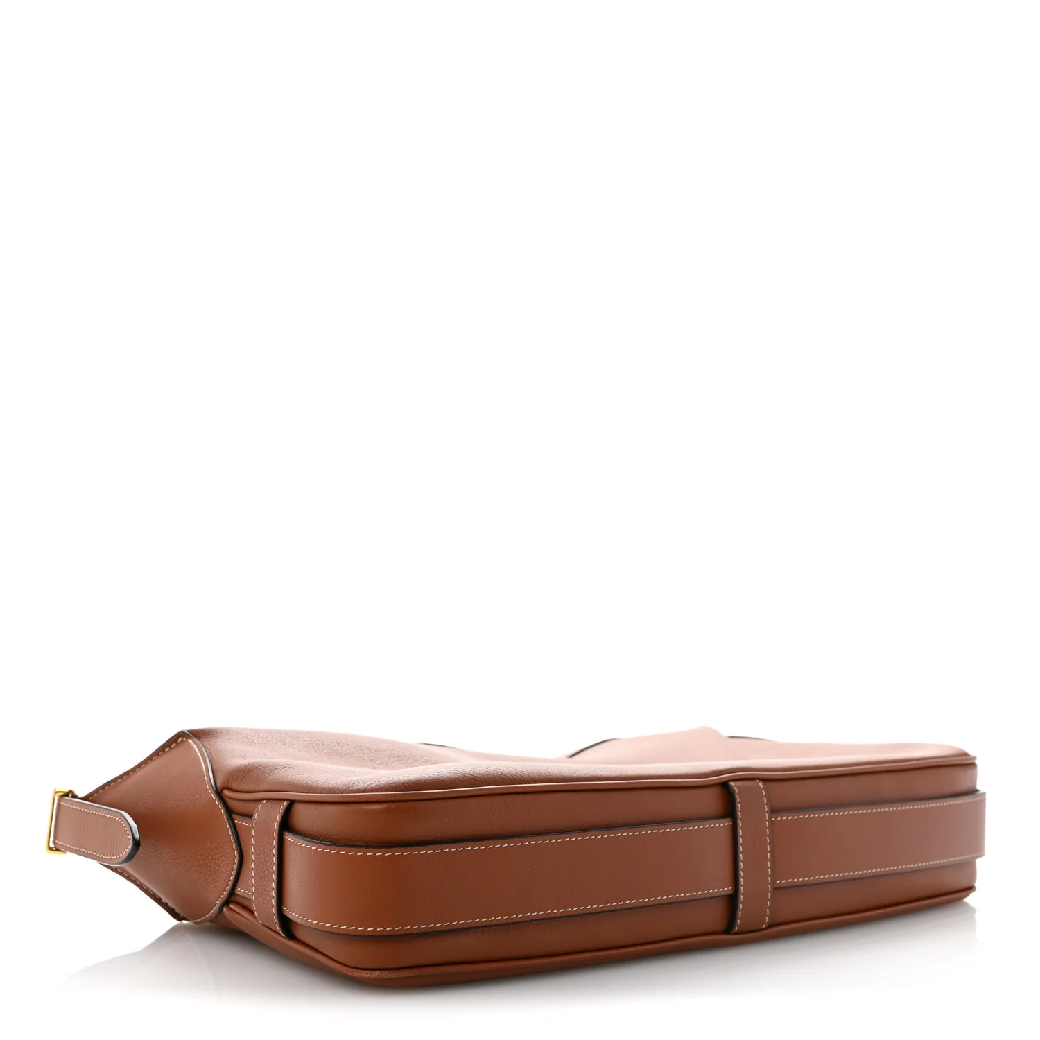 Supple Calfskin Medium Romy Shoulder Bag Tan - Top Club