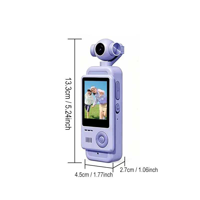 Kids Handheld Camera, Digital Video Camera with Memory Card, Vlogging Video Camcorder for Children's Gift
