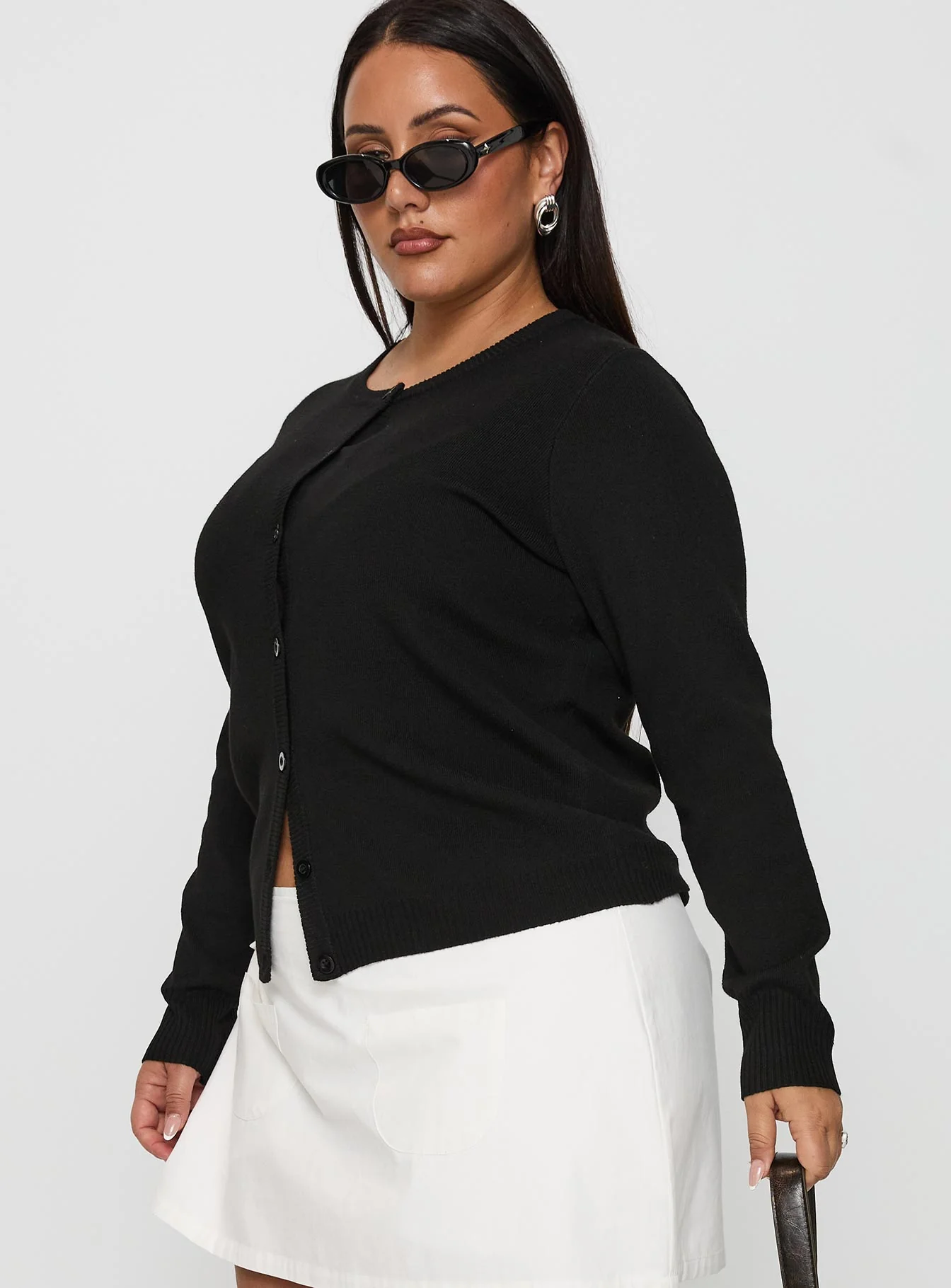 Lauraine Cardigan Black Curve