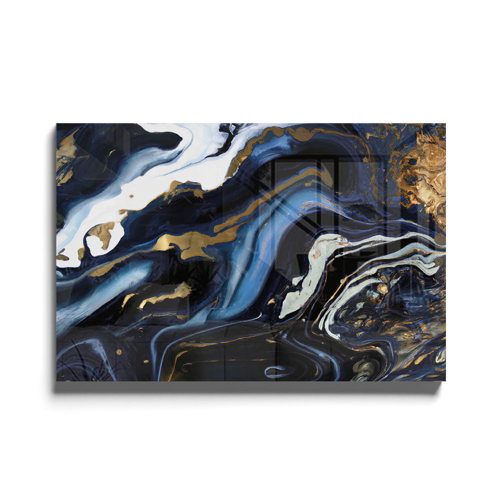Walljar acrylglas schilderij - Blue Lagoon Acrylglas schilderij - 150 x 225 cm