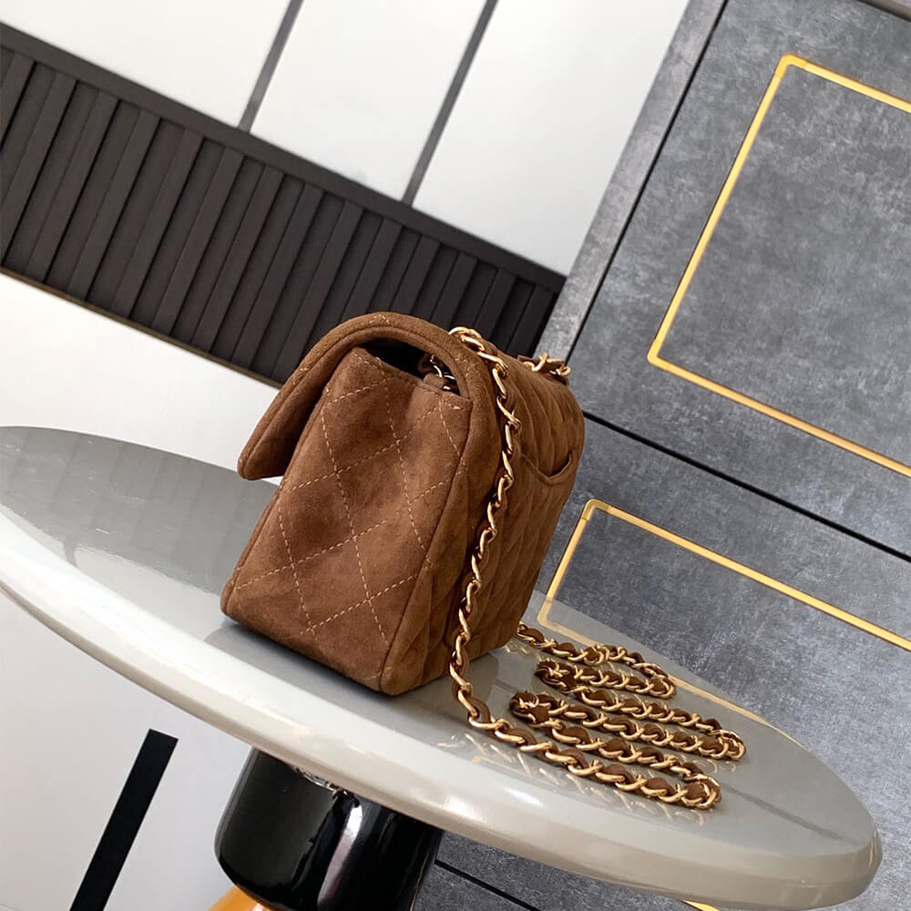 CHANEL SUEDE MINI FLAP BAG(HIGH-END GRADE) - Top Club