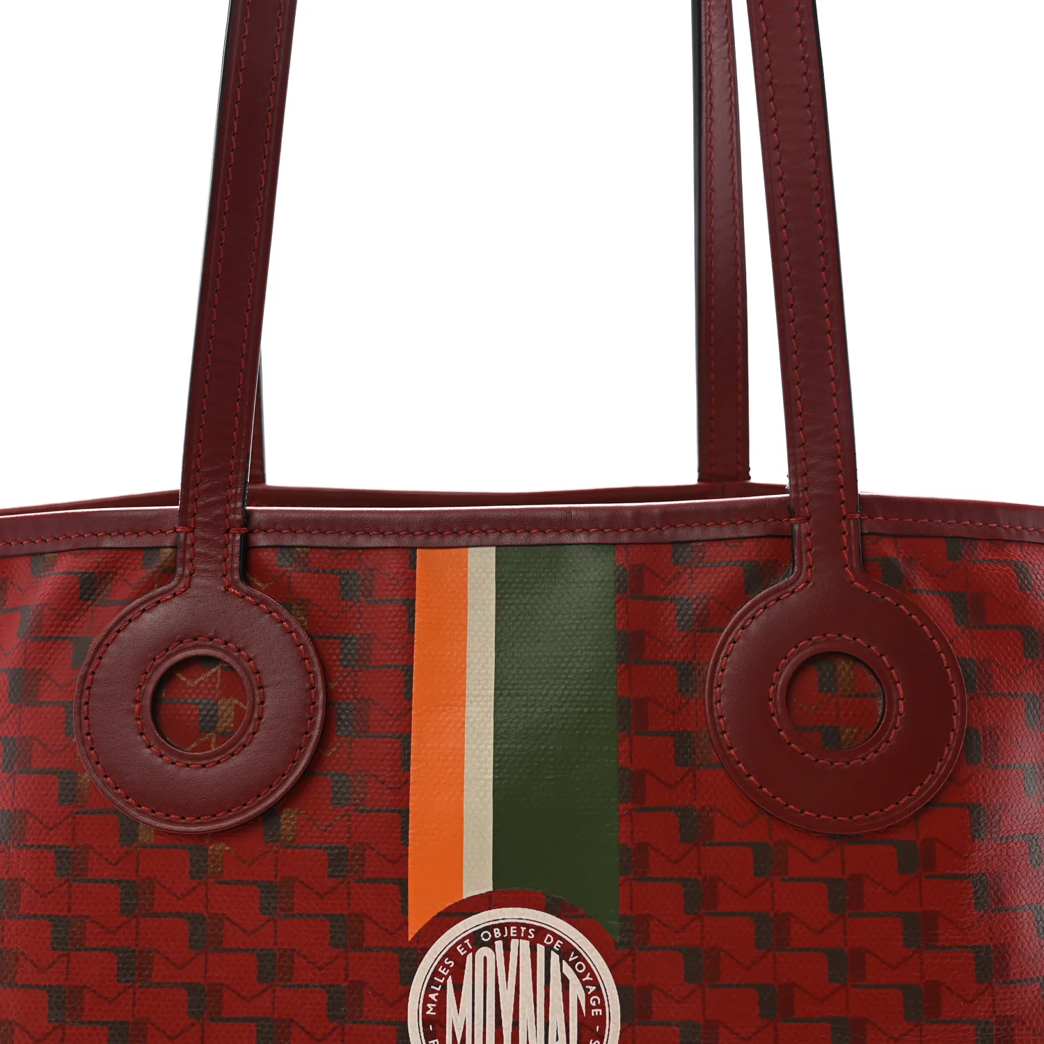 Grained Calfskin Canvas 1920 Oh! Tote Ruban GM Madder Bronze - Top Club