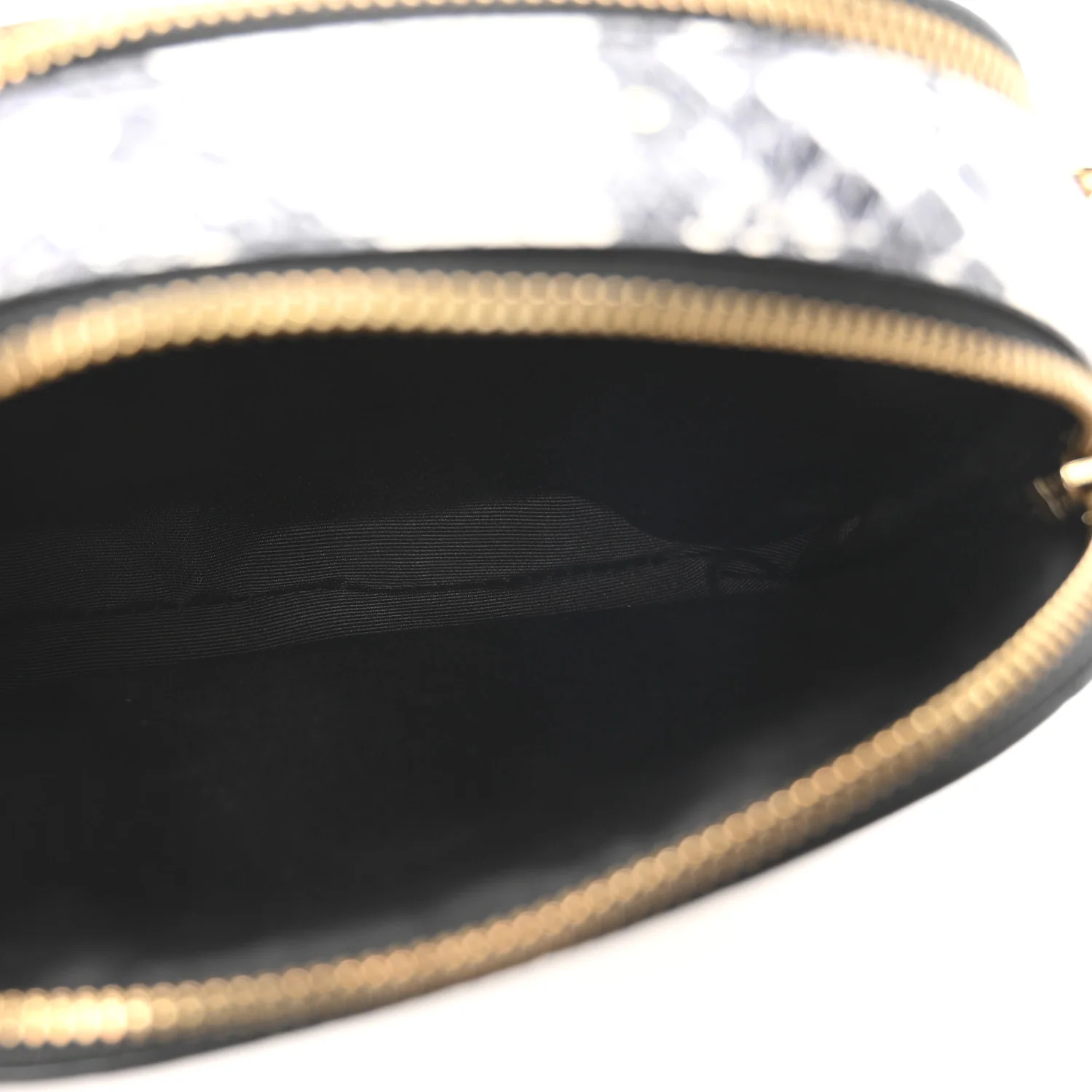 Calfskin Snakeskin Embossed Shutter Camera Crossbody Bag Black White - Top Club