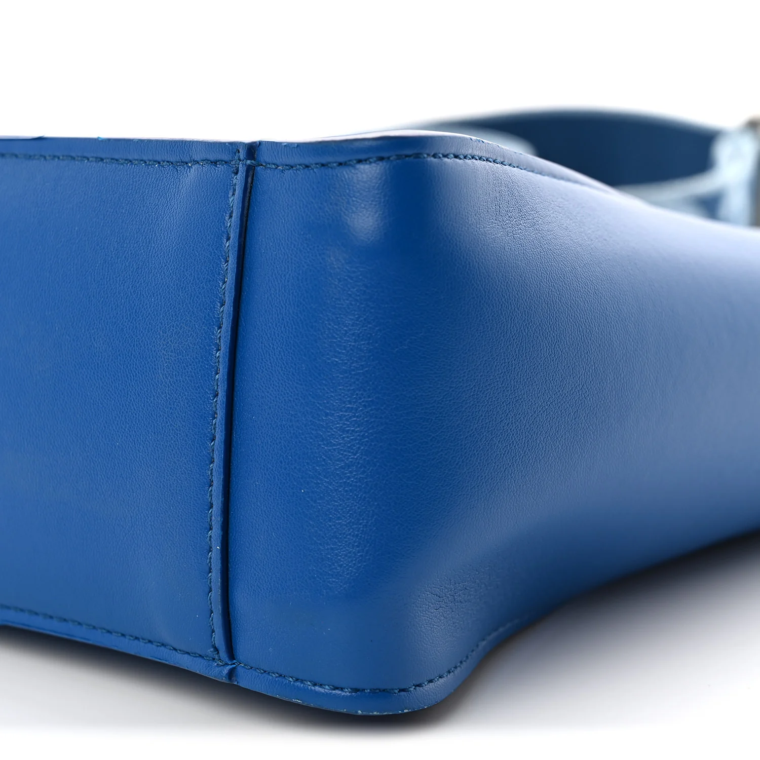 Eco Alter Nappa Perforated Logo Mini Crossbody Blue - Top Club