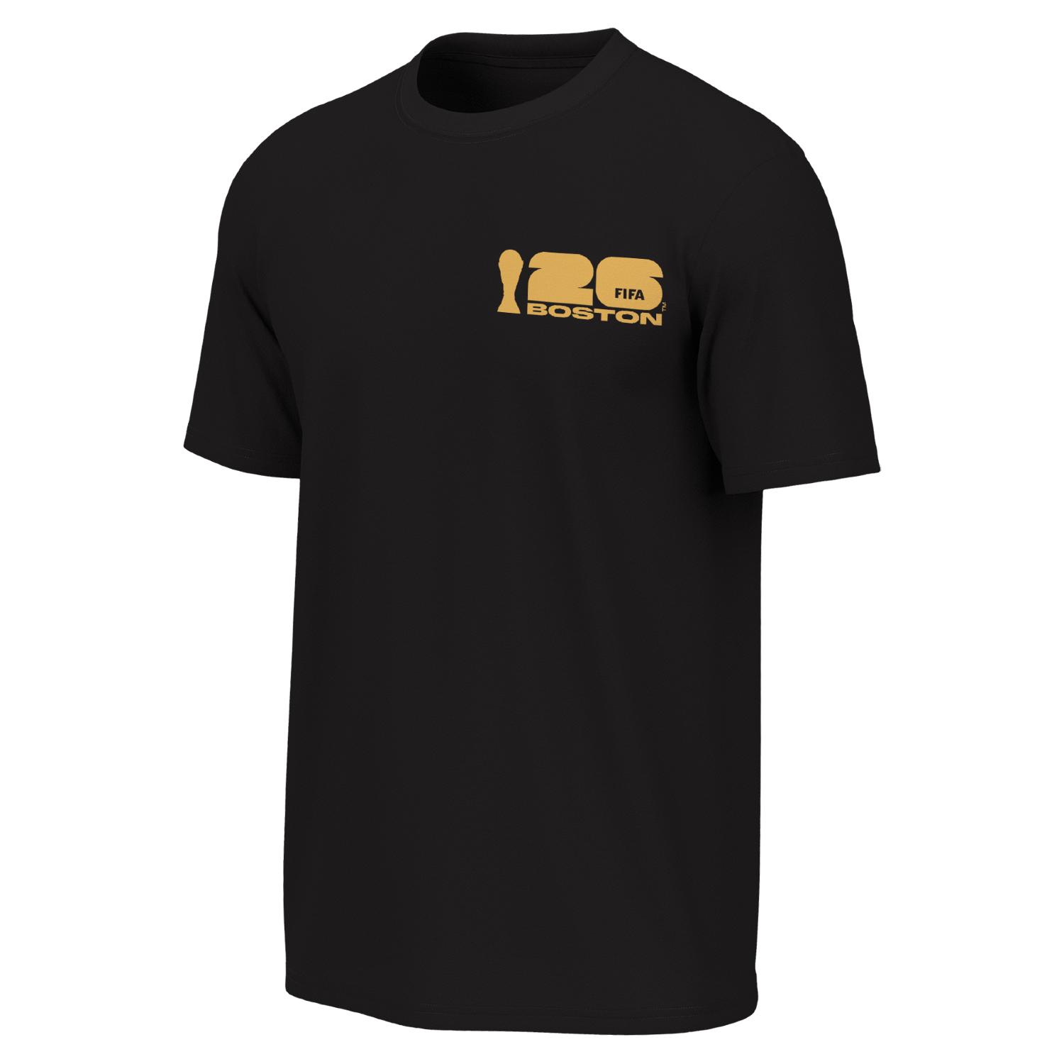2026 World Cup Boston Poster Black T-Shirt - Unisex