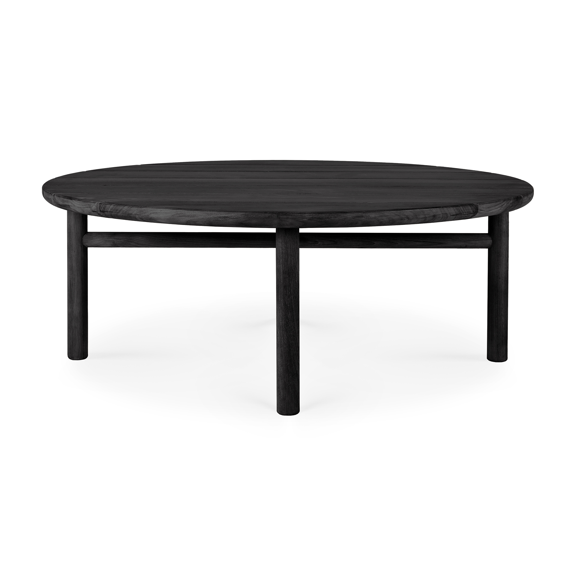 Teak Quatro koffietafel - 95cm - zwart
