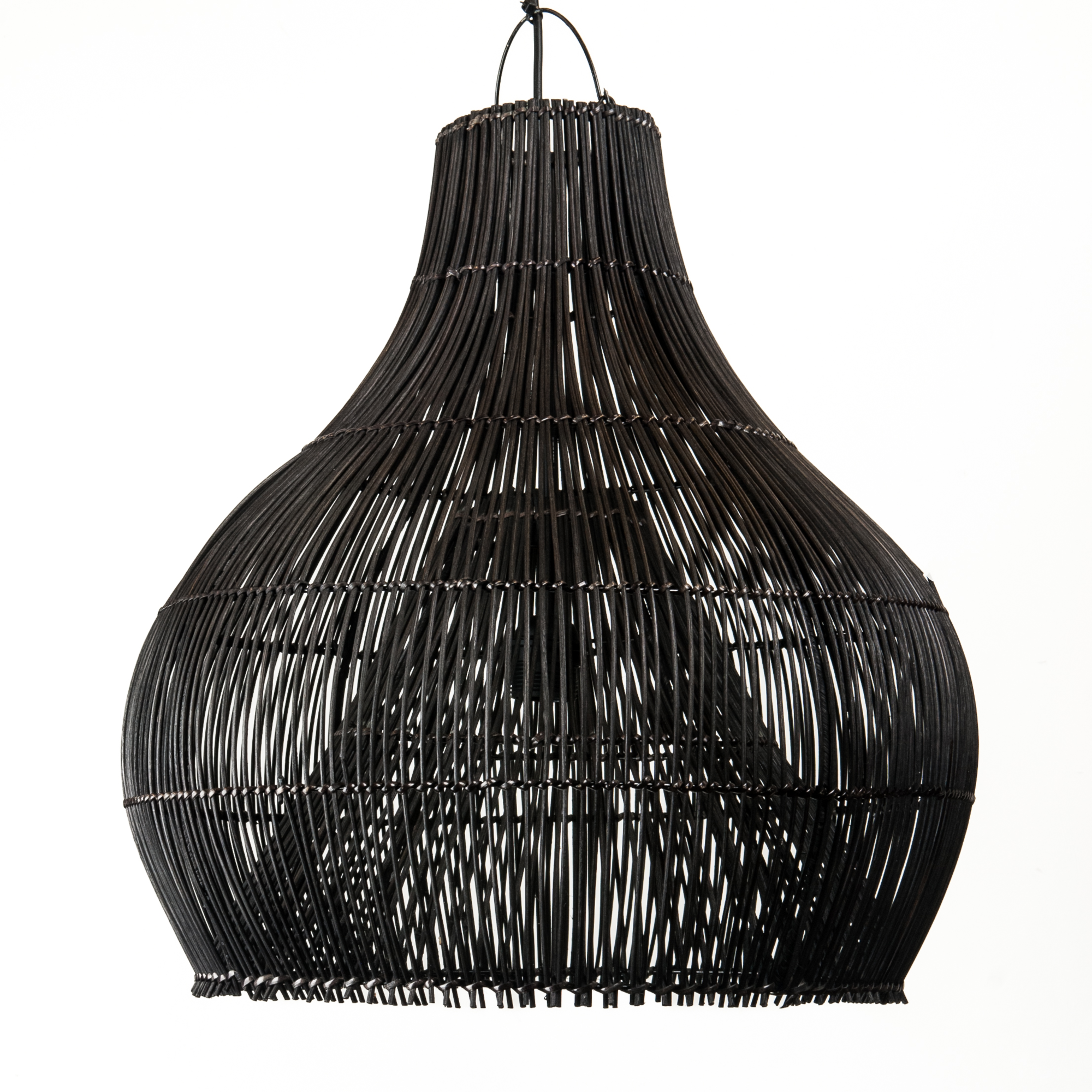 Rotan hanglamp Bandung zwart