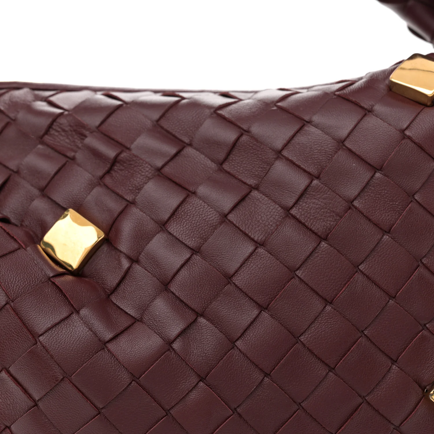 Nappa Intrecciato Studded Teen Jodie Hobo Barolo - Top Club