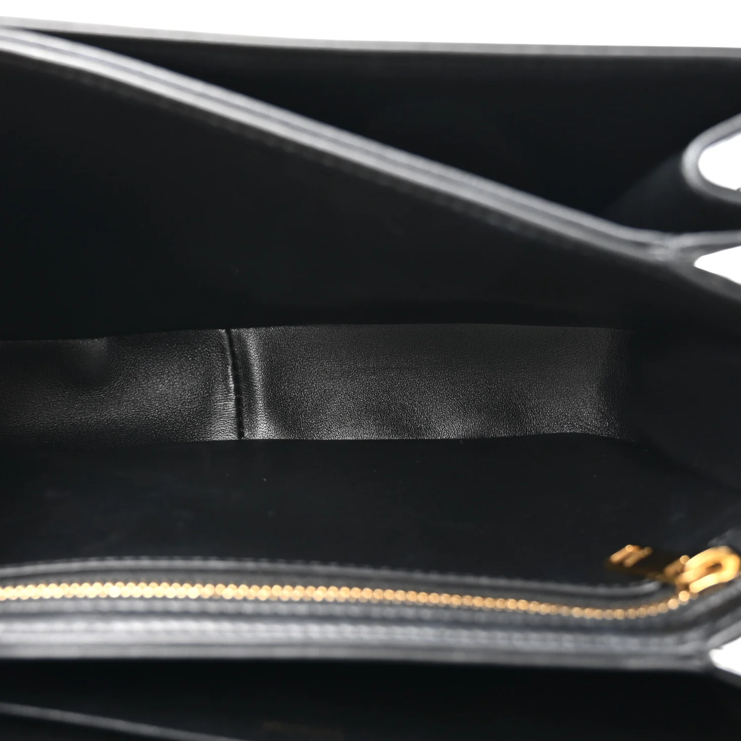 Shiny Calfskin Medium Triomphe Black - Top Club