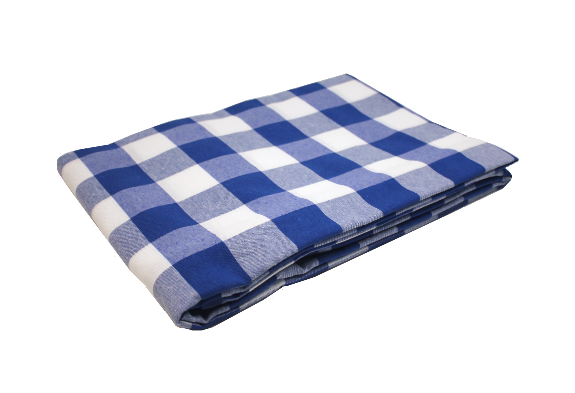 Tafelkleed Grote ruit blauw (Strijkvrij) 100 x 100