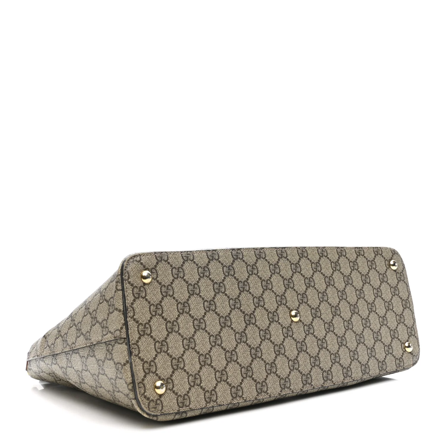 GG Supreme Monogram Small Zip Top Tote Beige Tuscany - Top Club