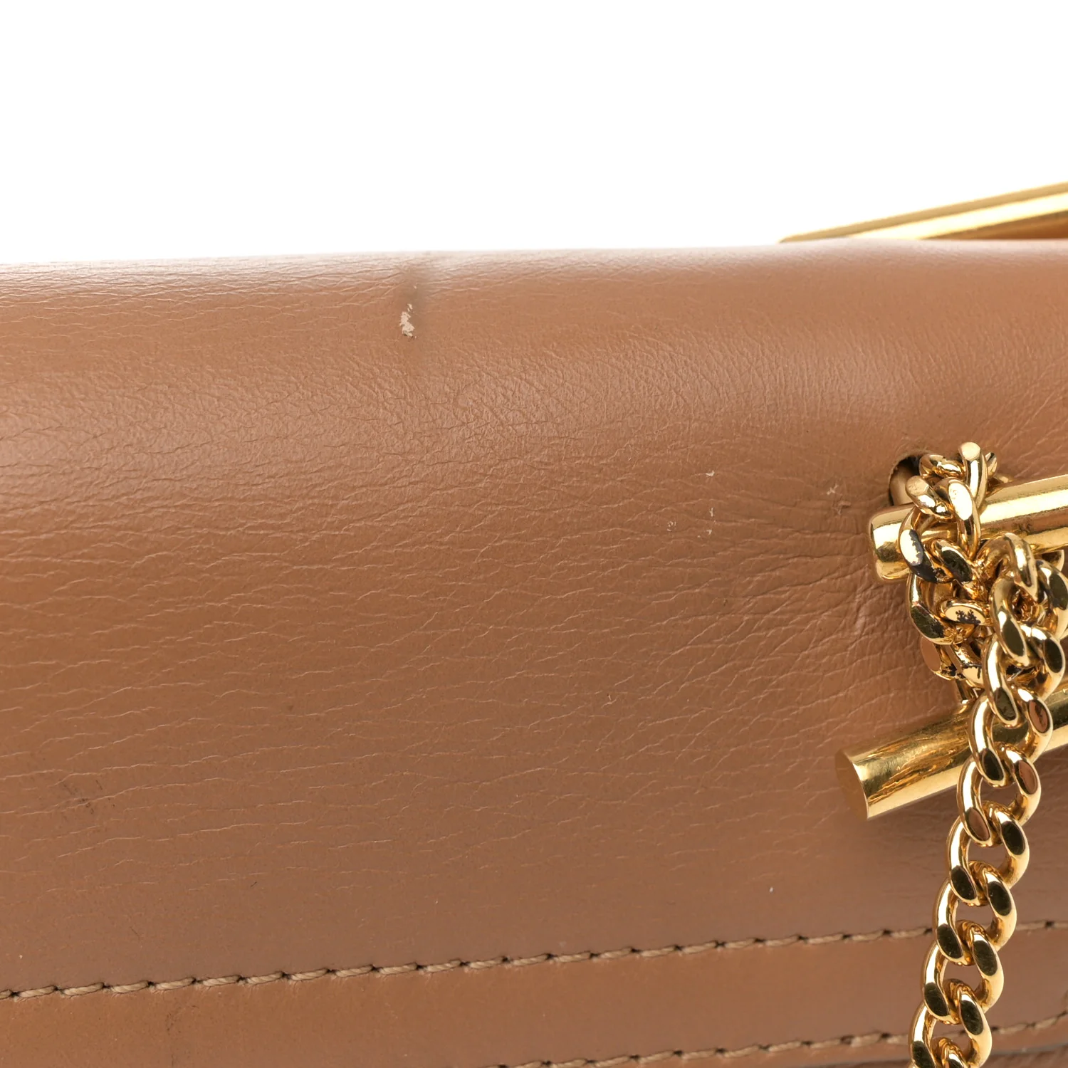 Suede Smooth Calfskin Drew Shoulder Bag Milky Coffee - Top Club