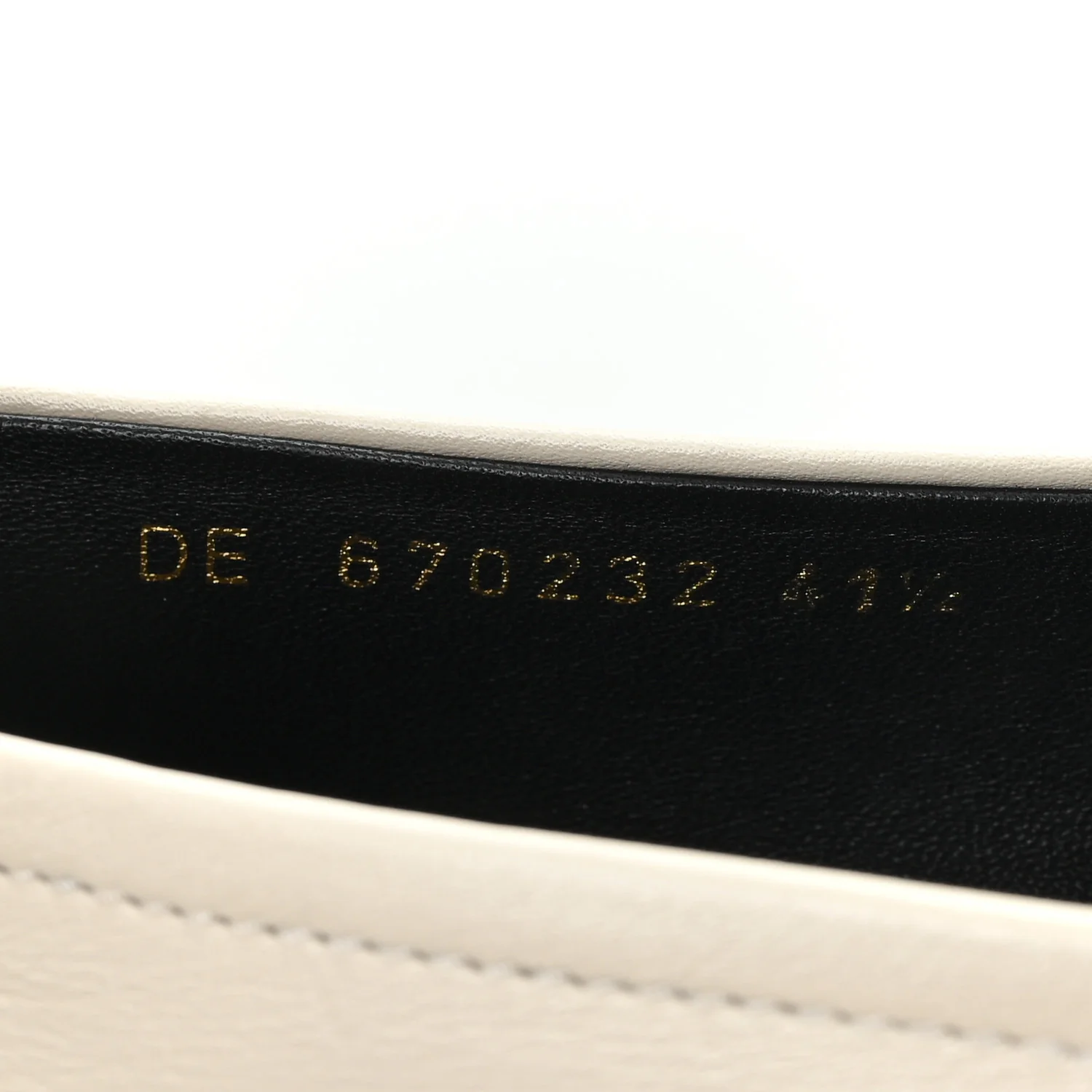 Calfskin Penny Loafers 41.5 Pearl - Top Club