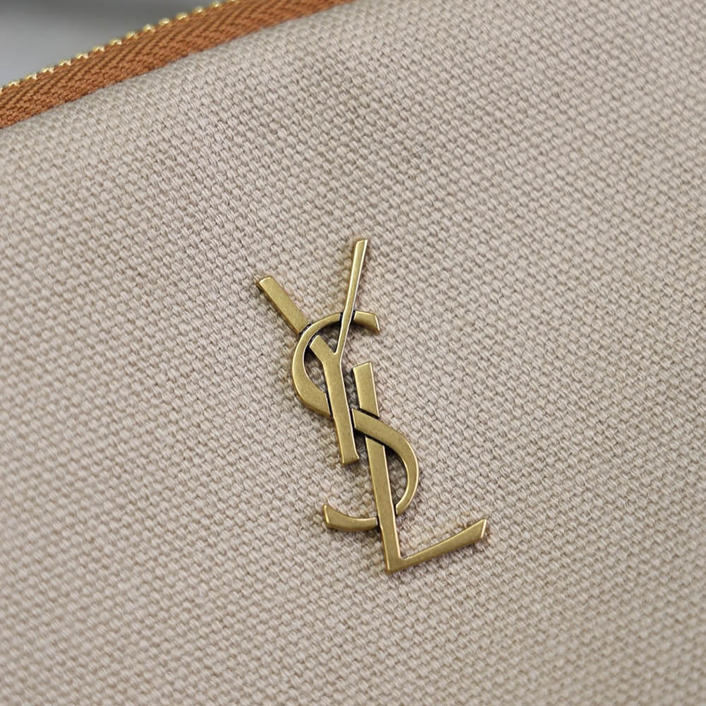 YSL GABY zipped pouch in canvas - Top Club