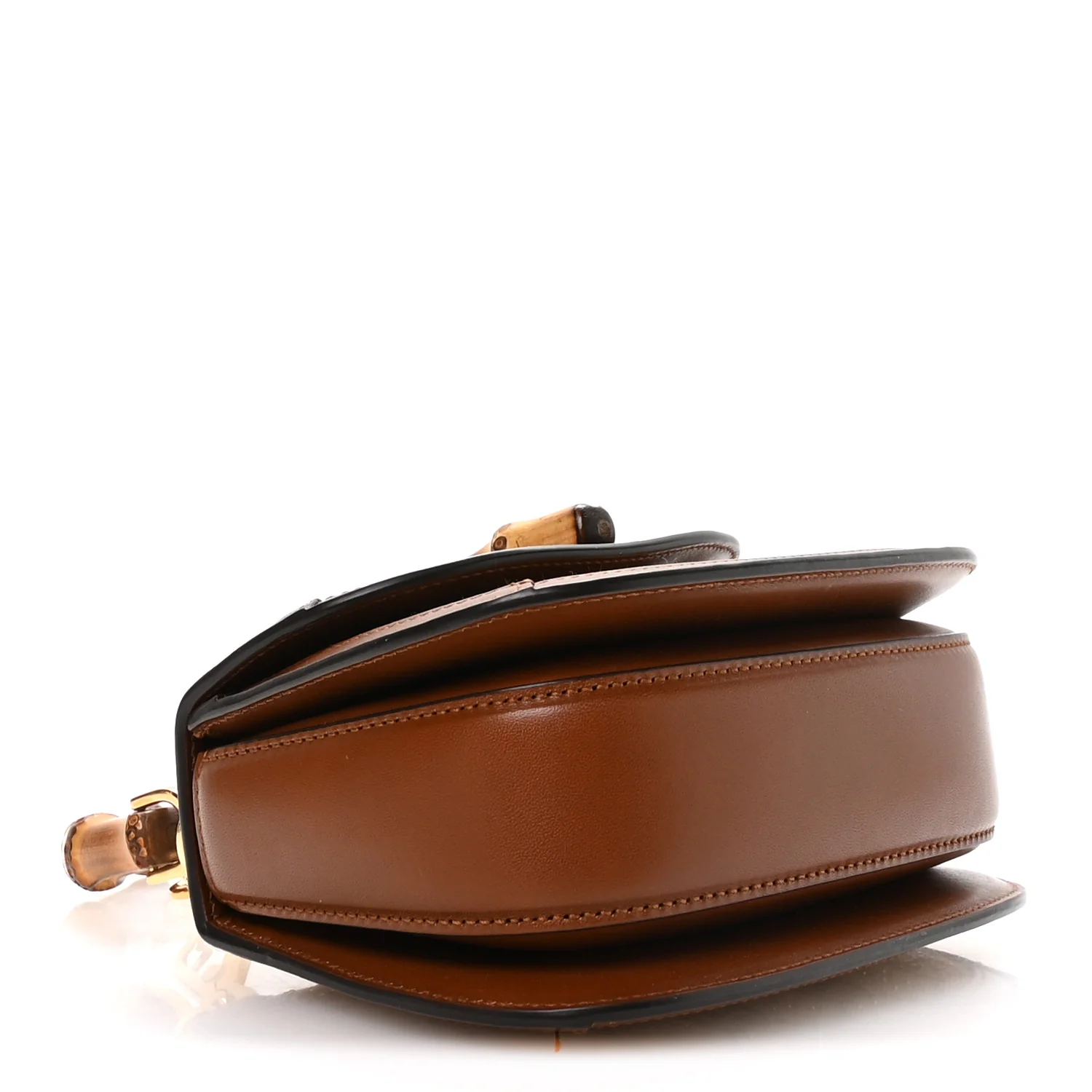 New Canvas Charisma Calfskin Crystal GG Monogram Small Bamboo 1947 Top Handle Bag Camel Ebony - Top Club