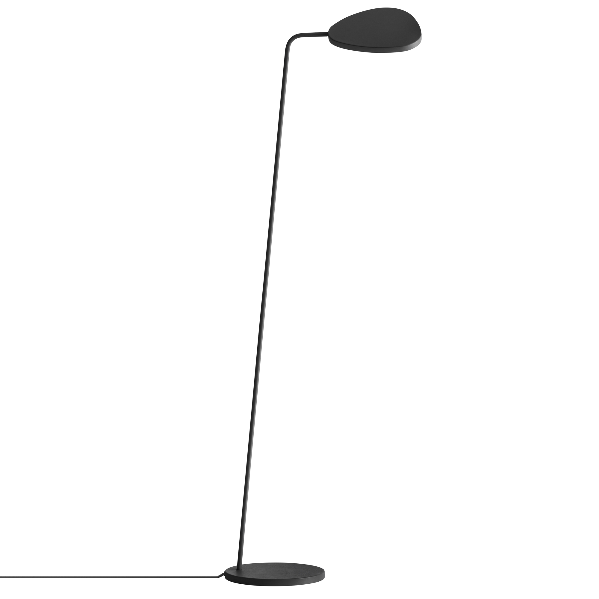 Vloerlamp Leaf zwart
