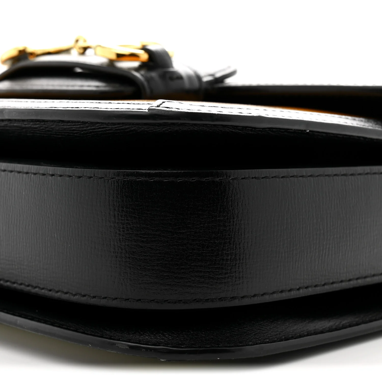 Azalea Calfskin Tri-Color Horsebit 1955 Shoulder Bag Mystic White Sun Oil Black - Top Club