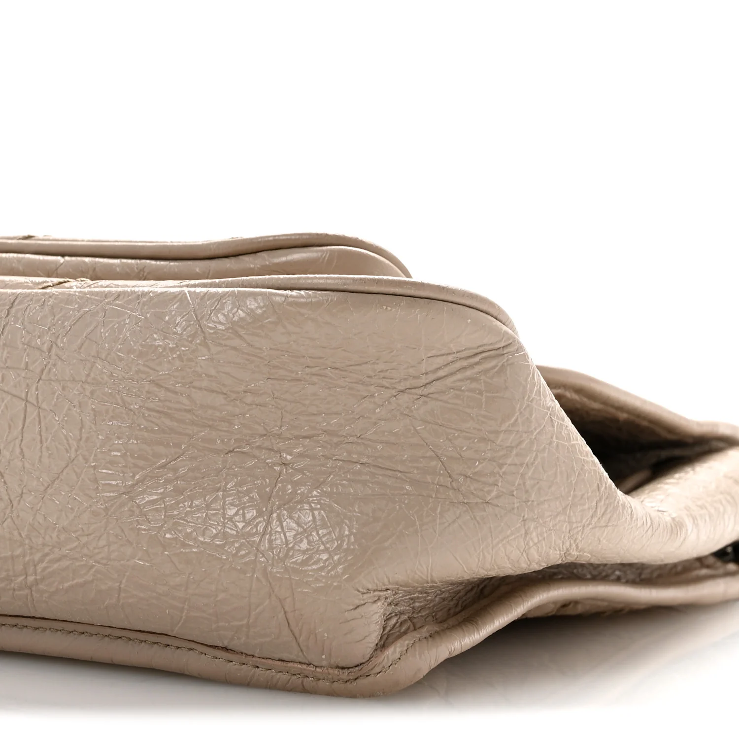 Crinkled Calfskin Matelasse Monogram Medium Niki Chain Satchel Gold Sand - Top Club