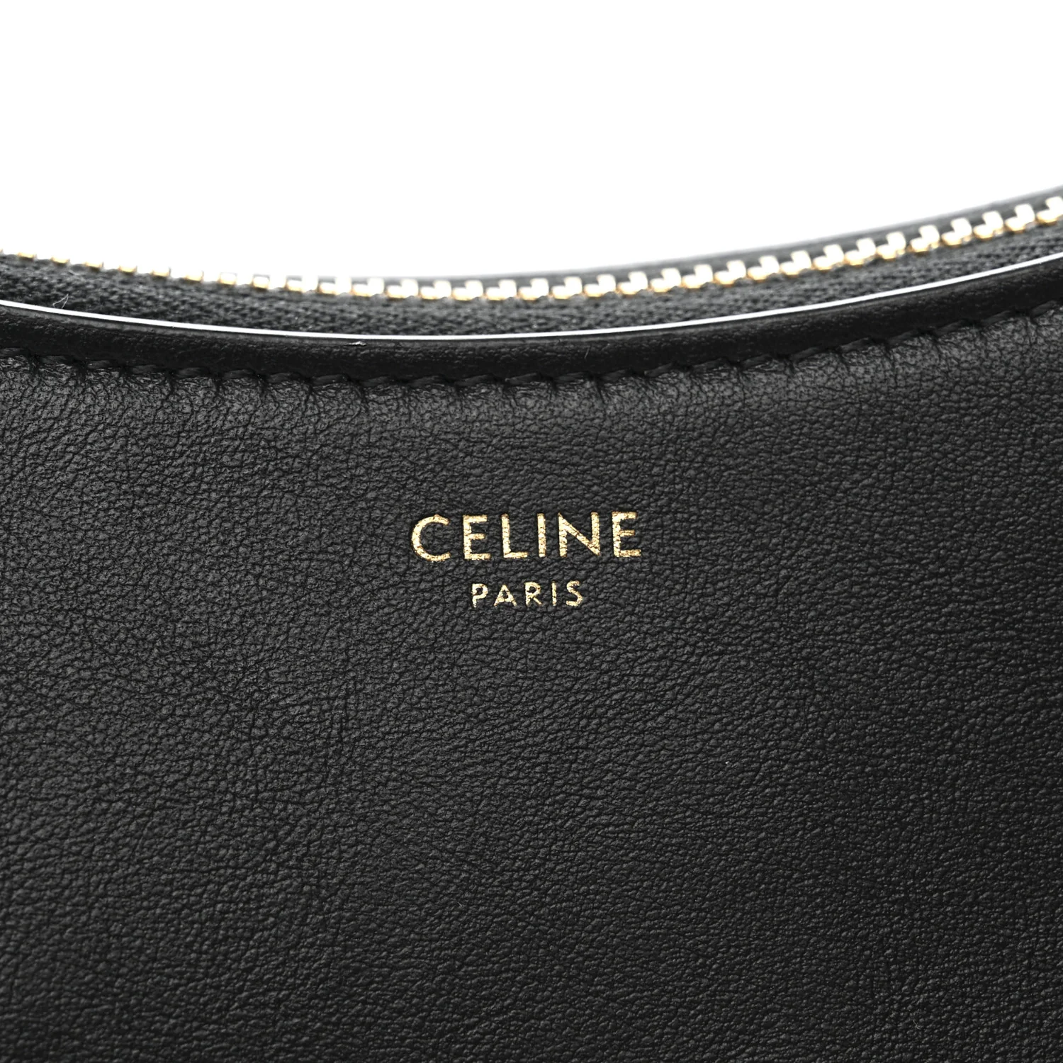 Smooth Calfskin Medium Strap Ava Shoulder Bag Black - Top Club