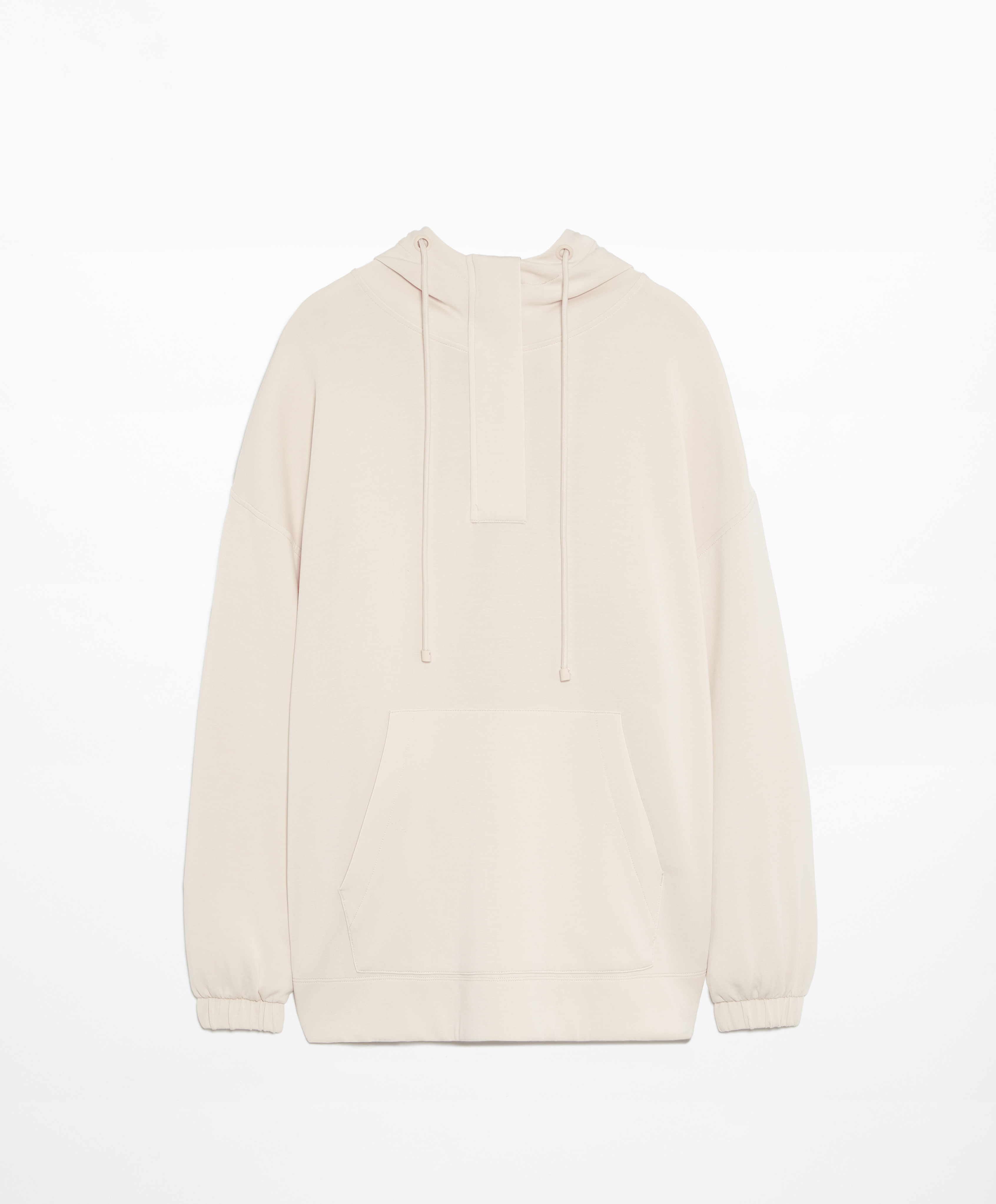 OYSHO Oversize sweatshirt with soft-touch modal and zip