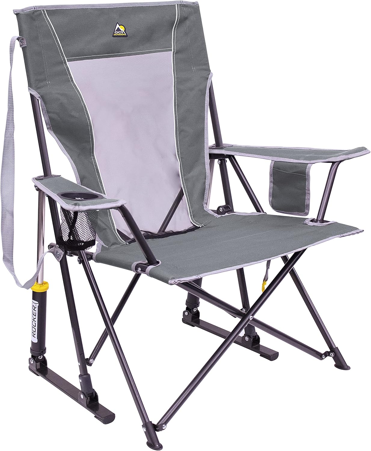 GCI Outdoor Sunshade Rocker Outdoor Rocking Chair with Canopy