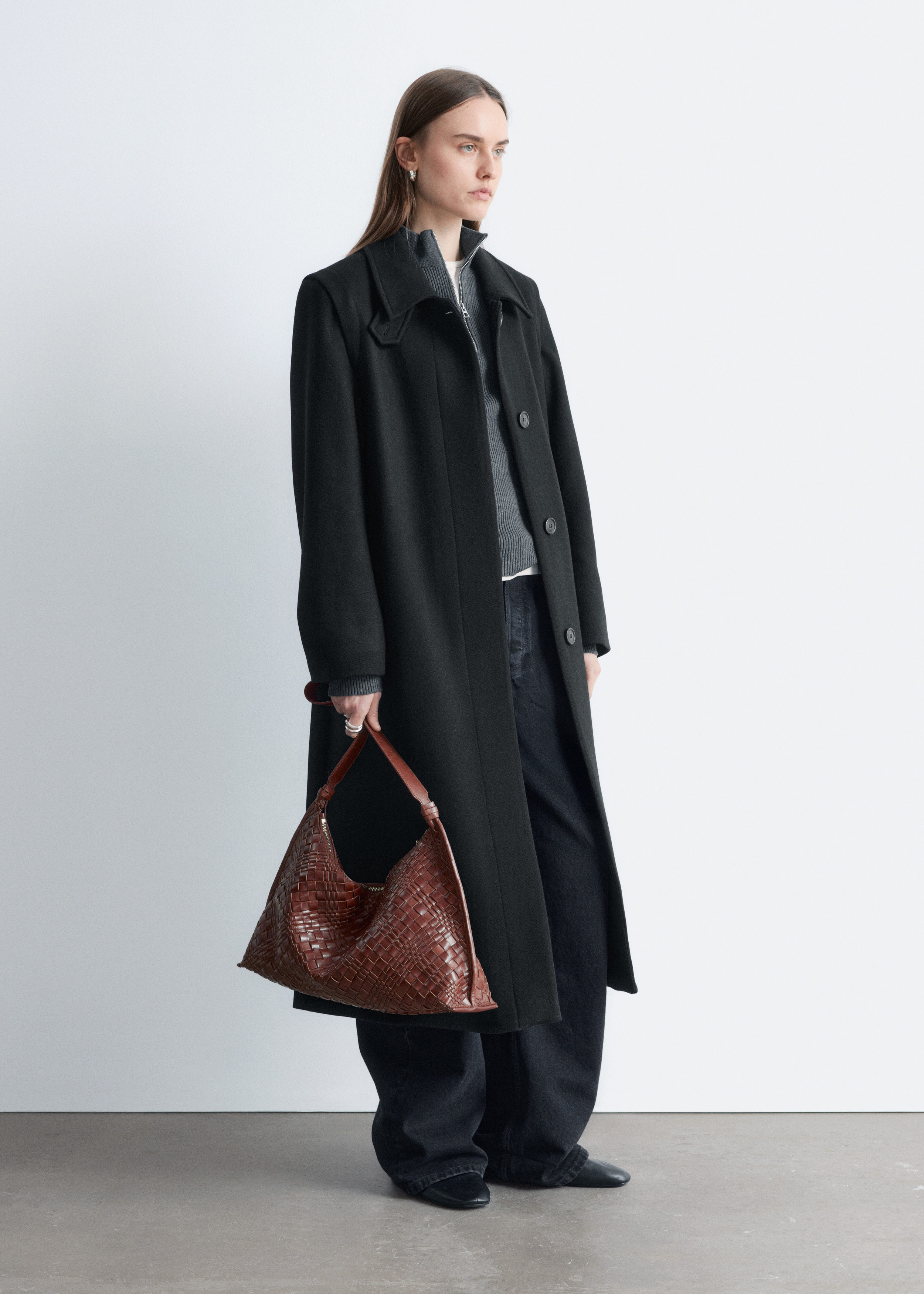 & Other Stories WOOL MAXI COAT