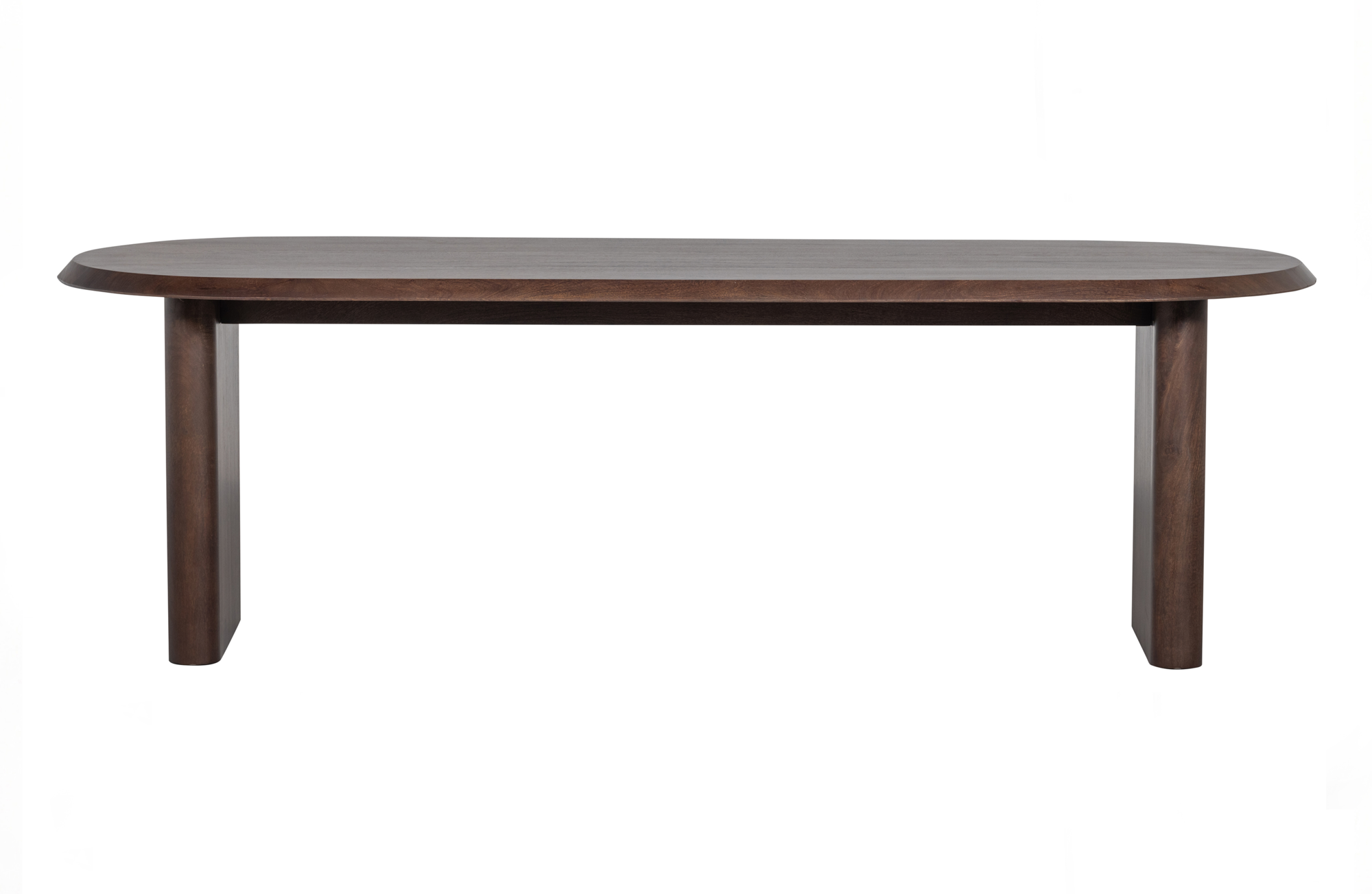 Eetkamertafel Ellips Ellips Eetkamertafel 90x240cm - Walnoot