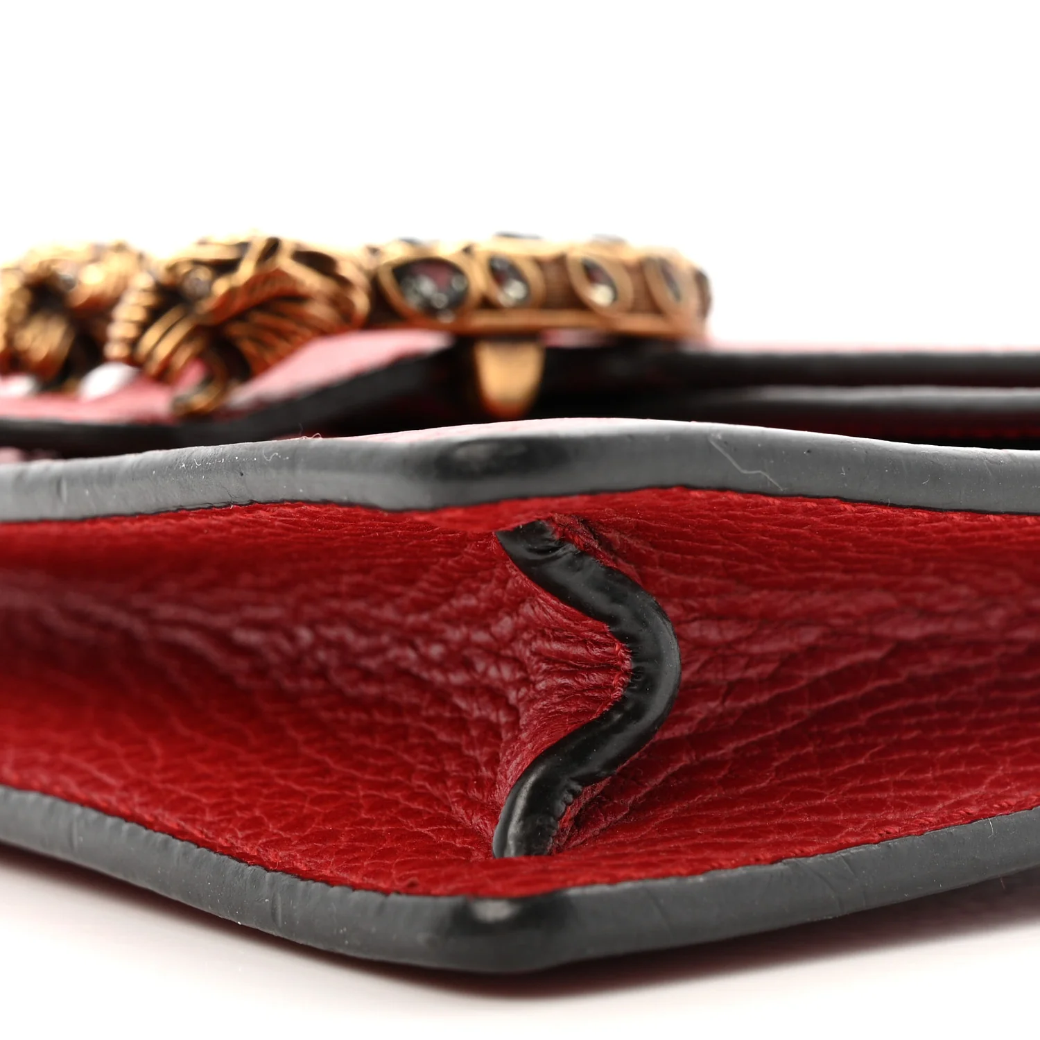 Calfskin Super Mini Dionysus Shoulder Bag Hibiscus Red - Top Club
