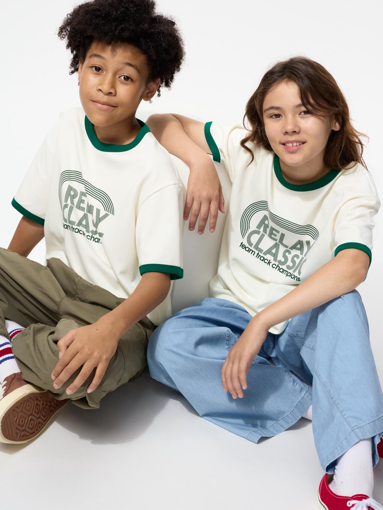 KIDS AIRism Cotton Graphic Crew Neck T-Shirt