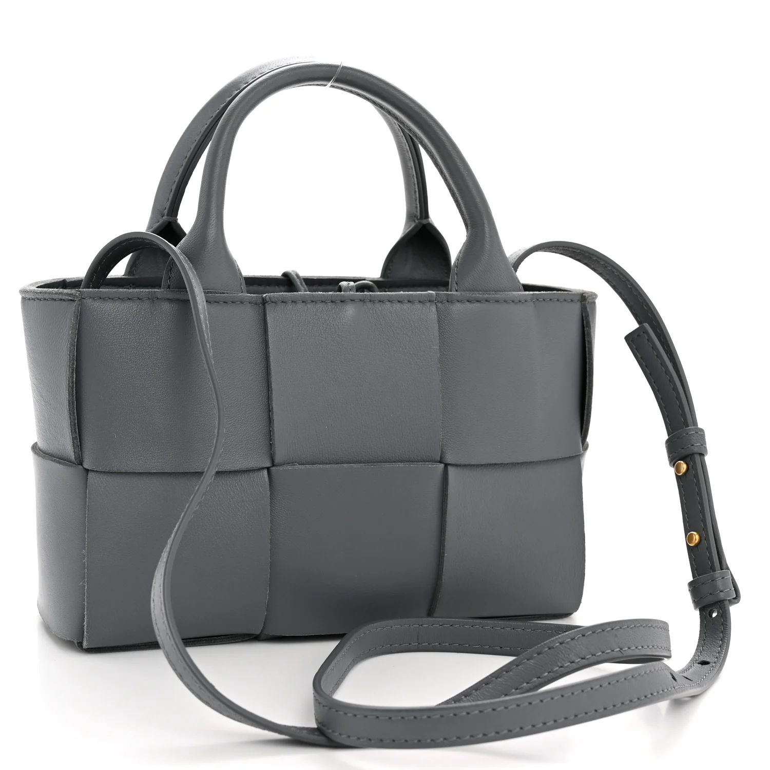 Nappa Maxi Intrecciato Arco Tote Thunder - Top Club