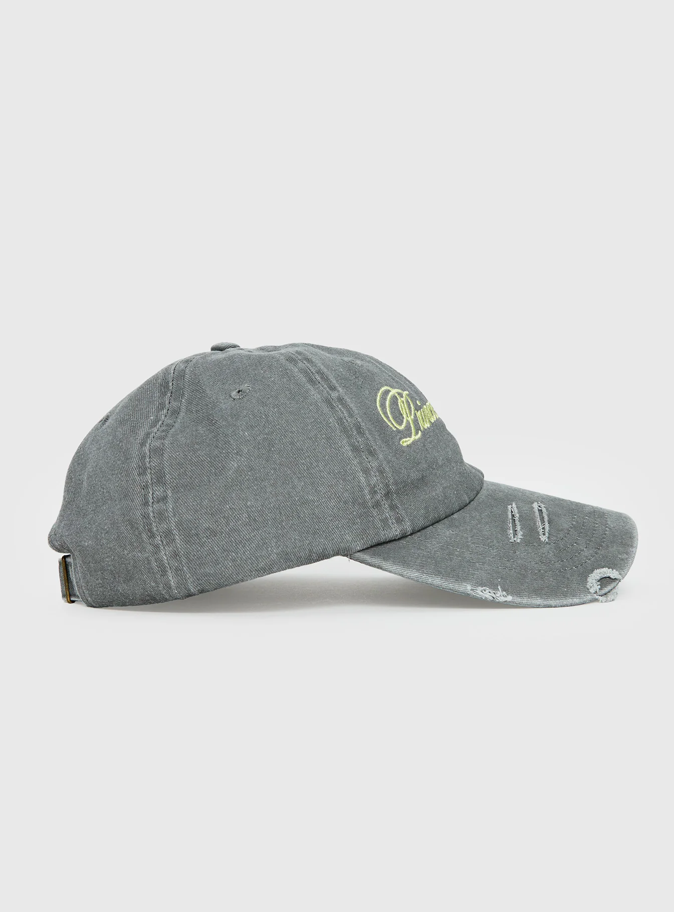 Off Duty Distressed Cap Grey / Yellow