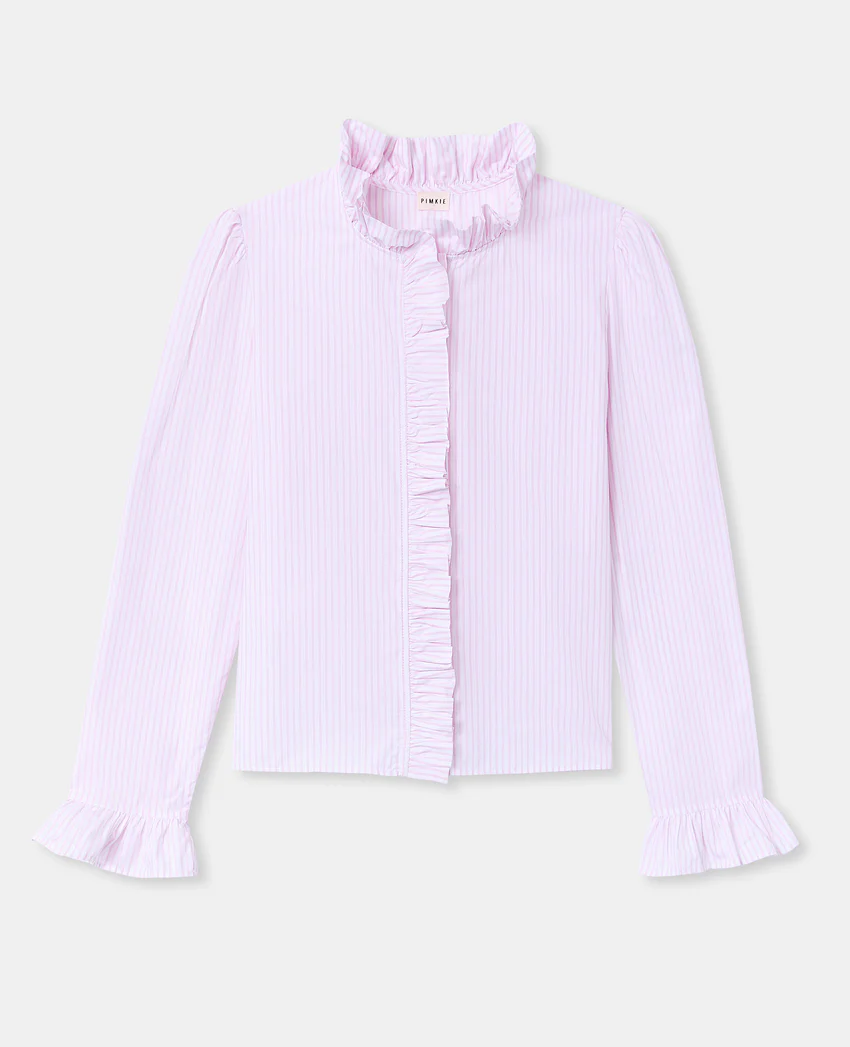 Pimkie Chemise popeline rayée avec volants