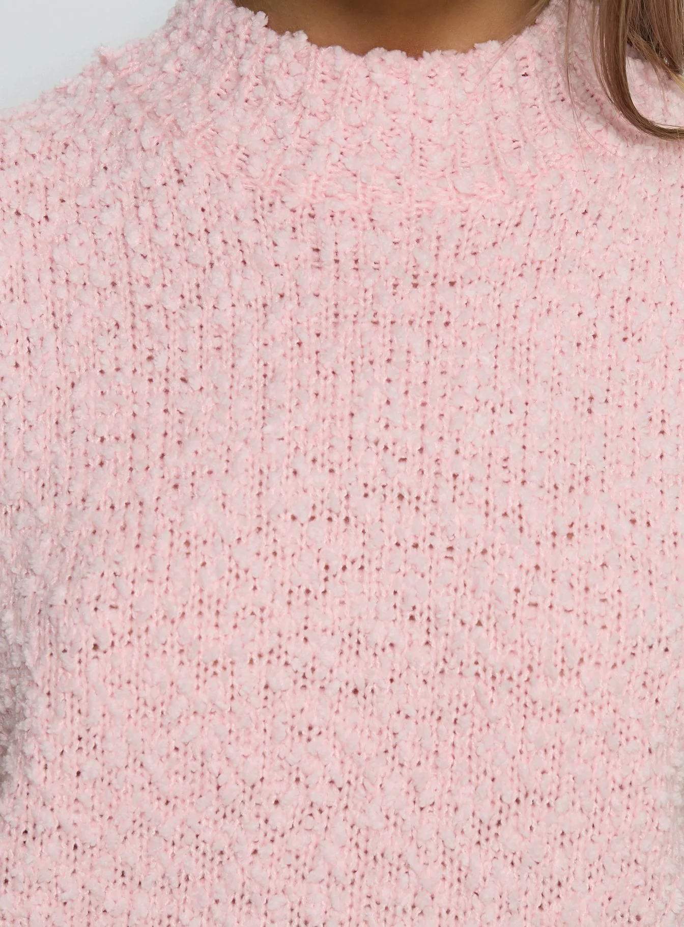 Lanette High Neck Sleeveless Top Soft Pink